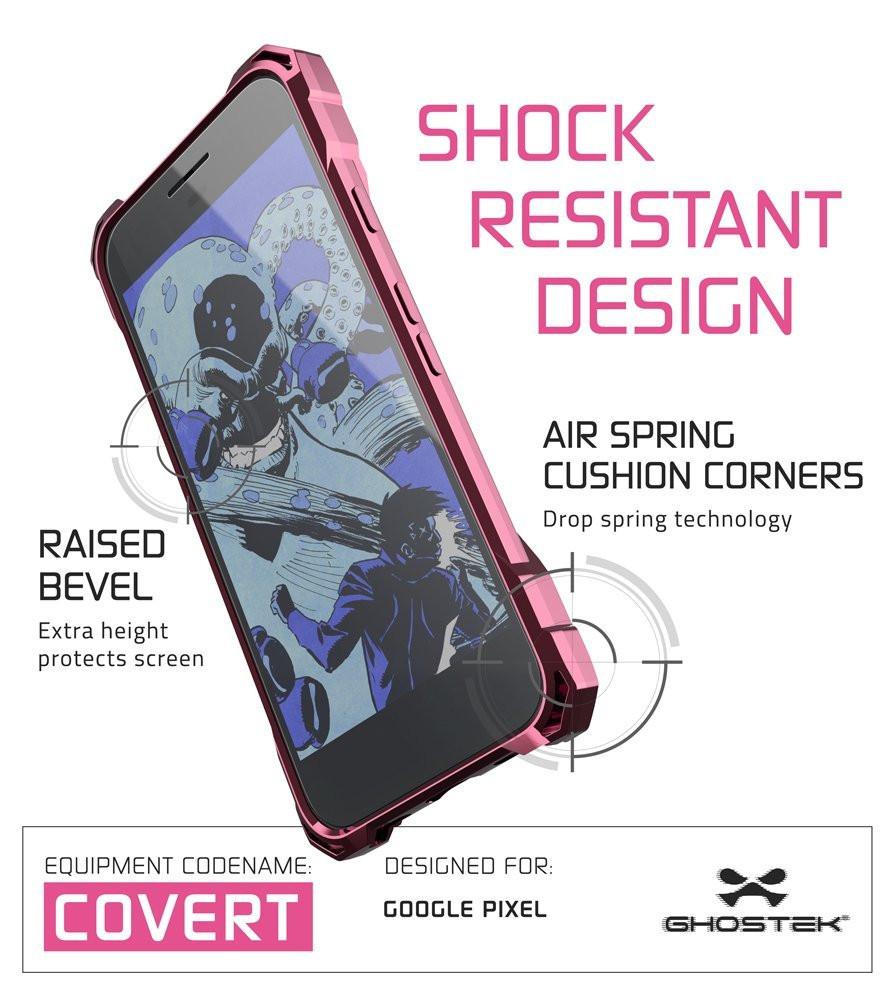 Google Pixel Case, Ghostek® Covert Rose Pink, Premium Impact Protective Armor | Warranty