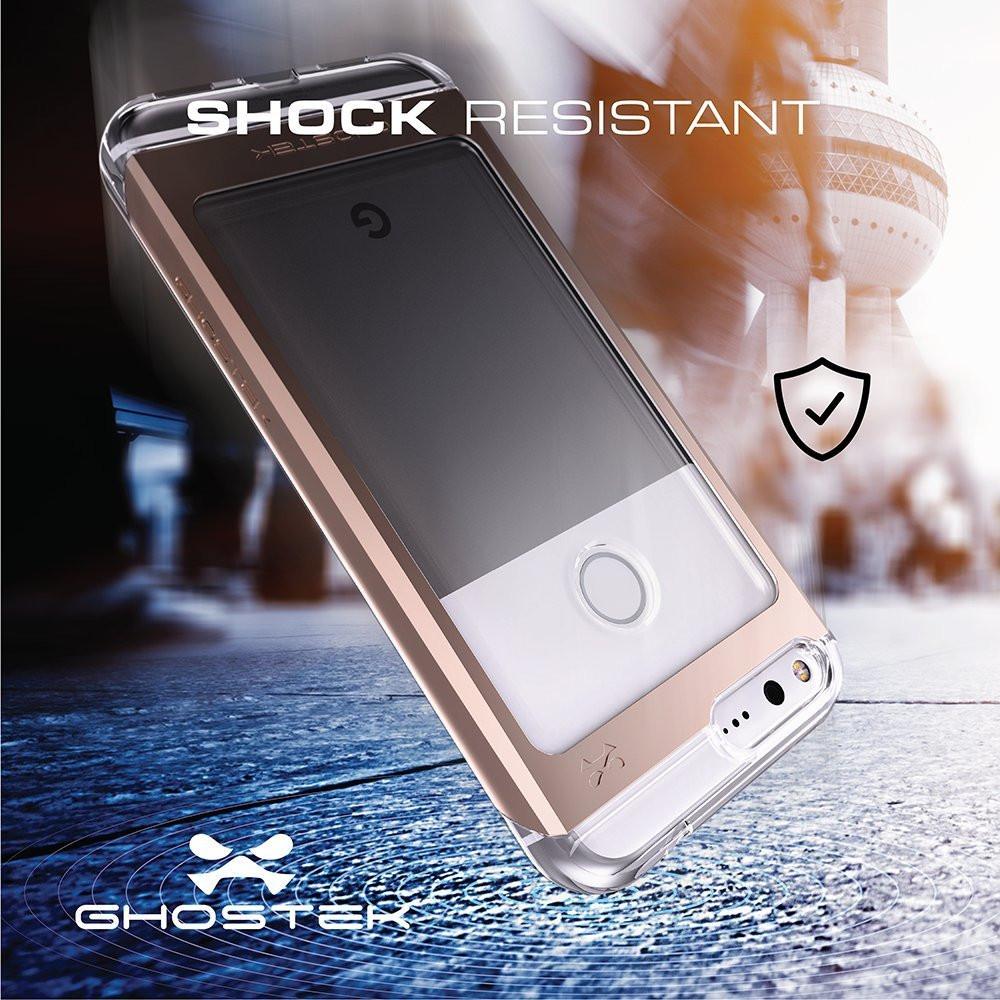 Google Pixel Case, Ghostek® Cloak 2.0 Gold w/ Explosion-Proof Screen Protector | Aluminum Frame