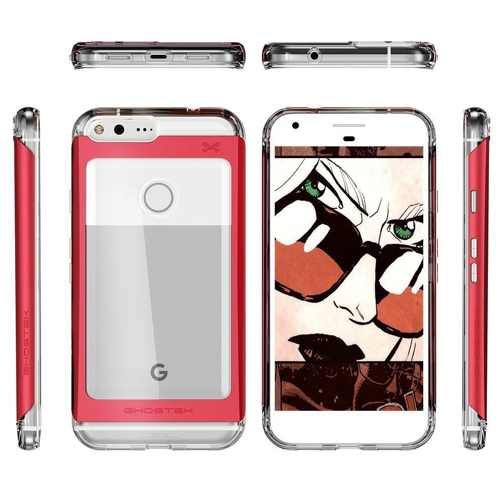 Google Pixel Case, Ghostek® 2.0 Red Series w/ Explosion-Proof Screen Protector | Aluminum Frame