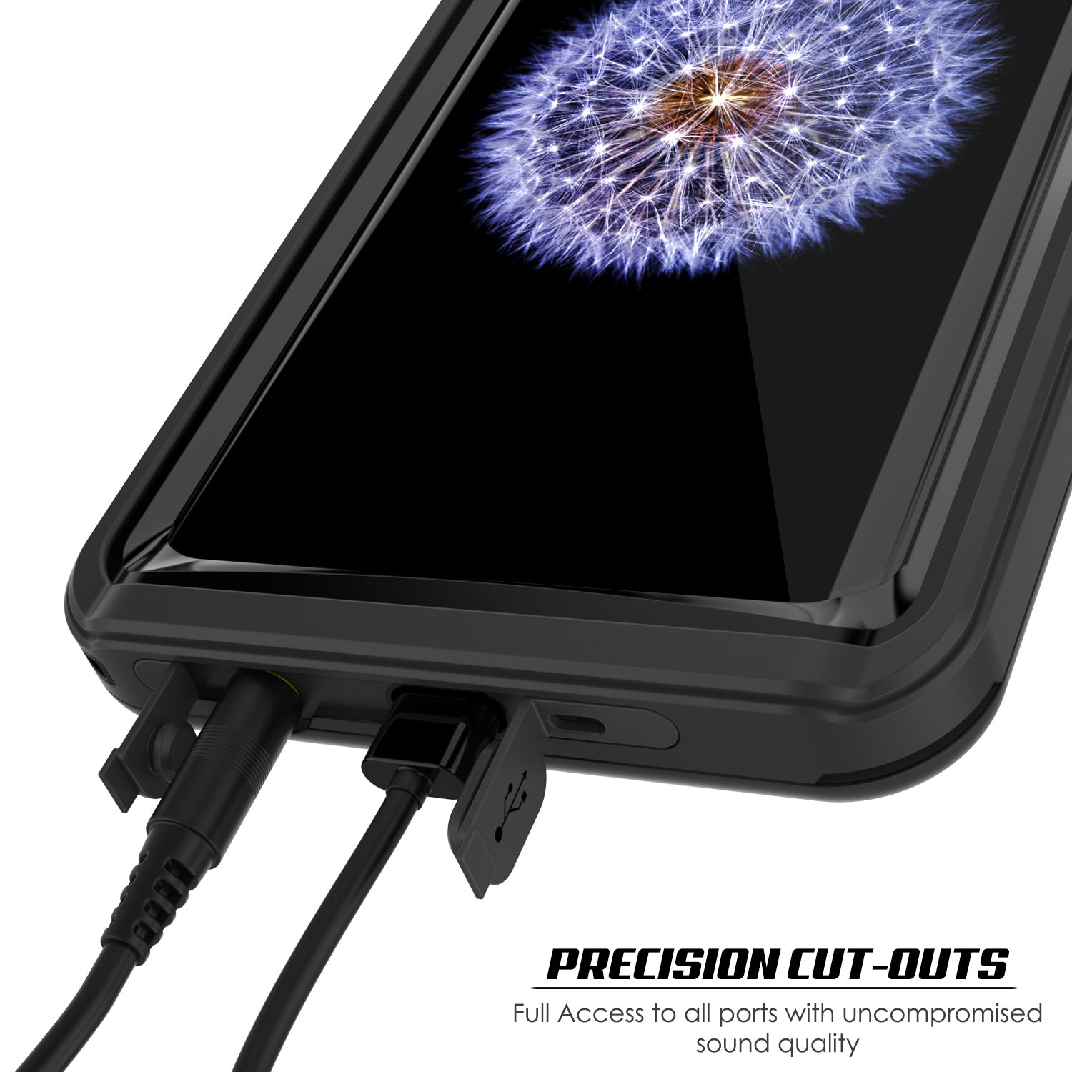 Galaxy S9 Plus, Punkcase Extreme W/ Built Screen Protector [Black]