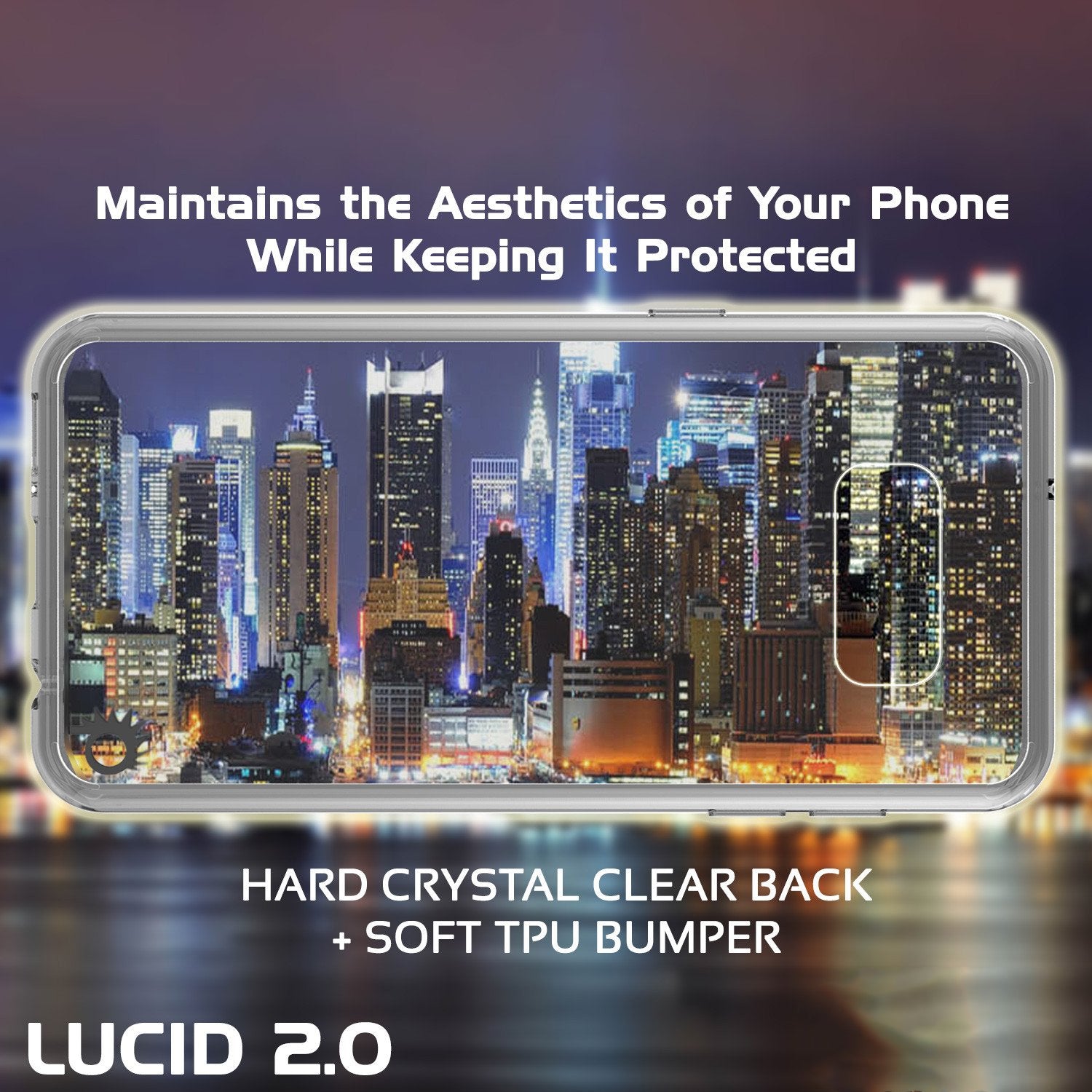Galaxy S8 Case Punkcase [LUCID 2.0 Series] [Slim Fit] [CLEAR]
