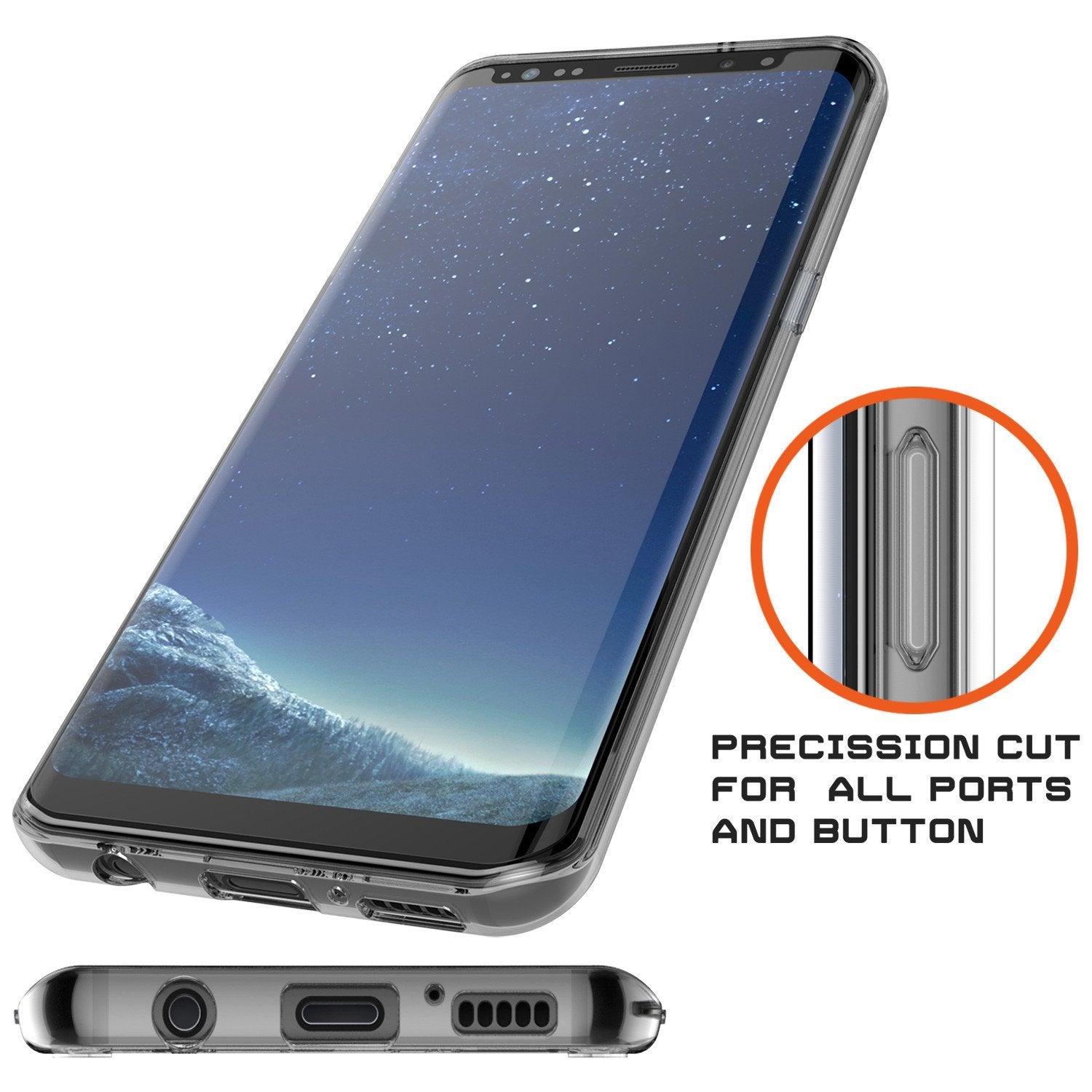 Galaxy S8 Case Punkcase [LUCID 2.0 Series] [Slim Fit] [CLEAR]