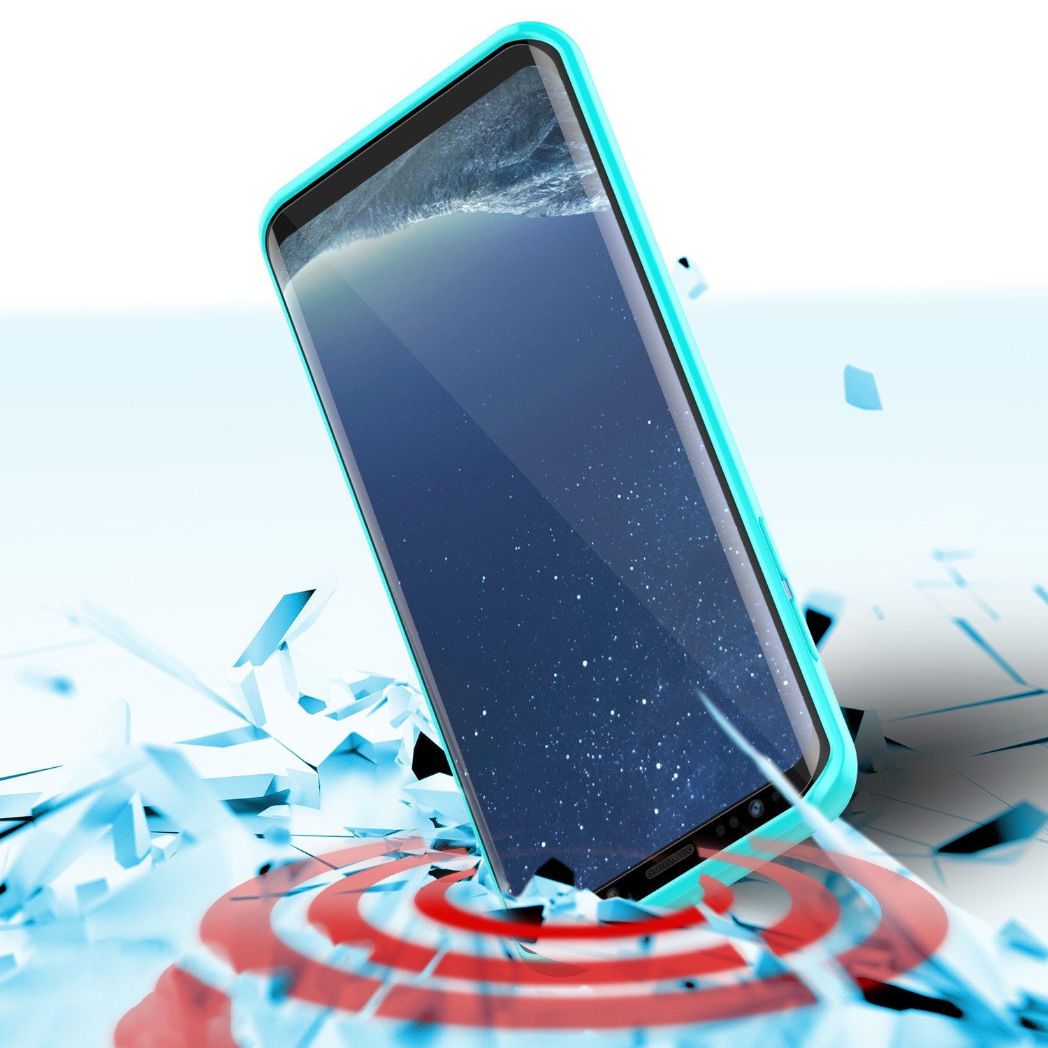 Galaxy S8 Case, Punkcase [LUCID 2.0 Series] [Slim Fit] [TEAL]