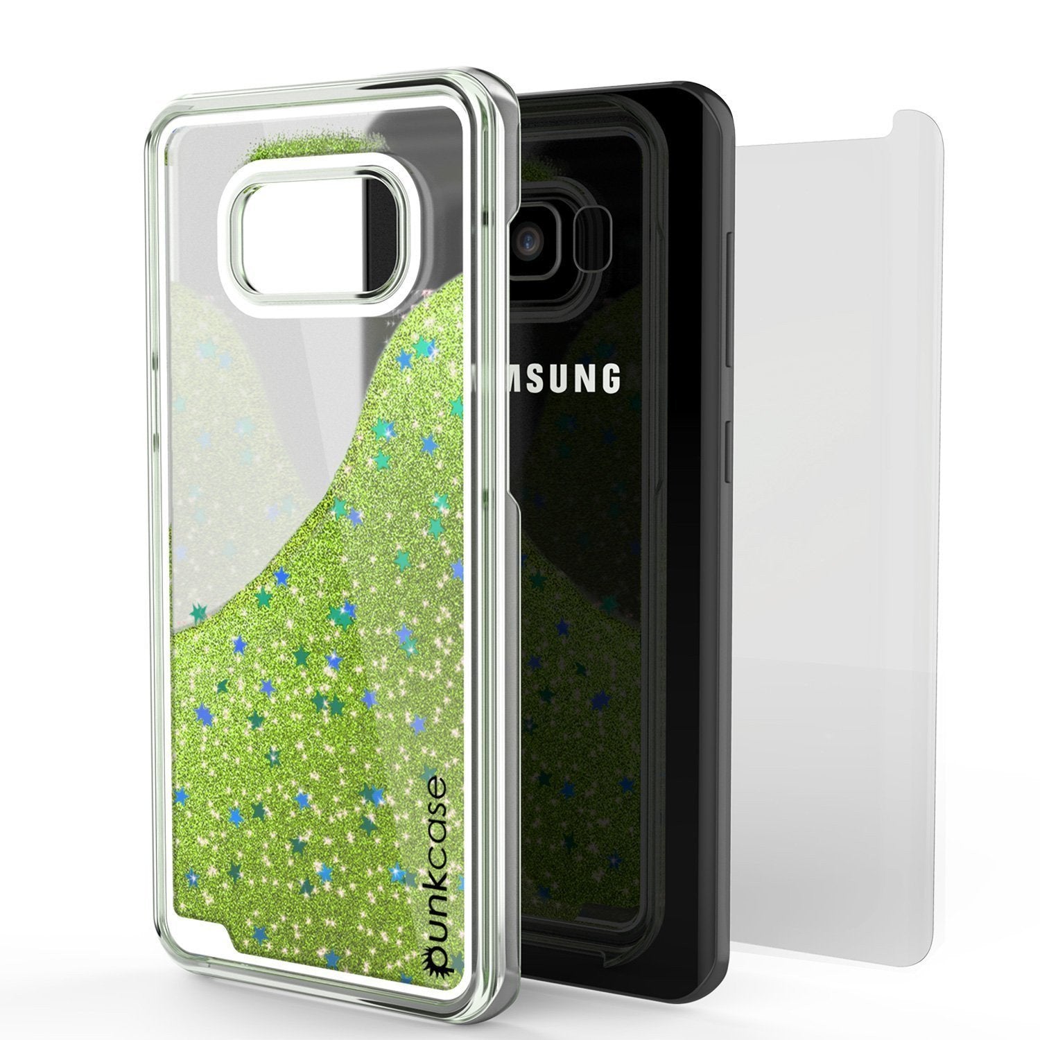 S8 Plus Punkcase, Liquid Light Green Series Dual Layer Cover