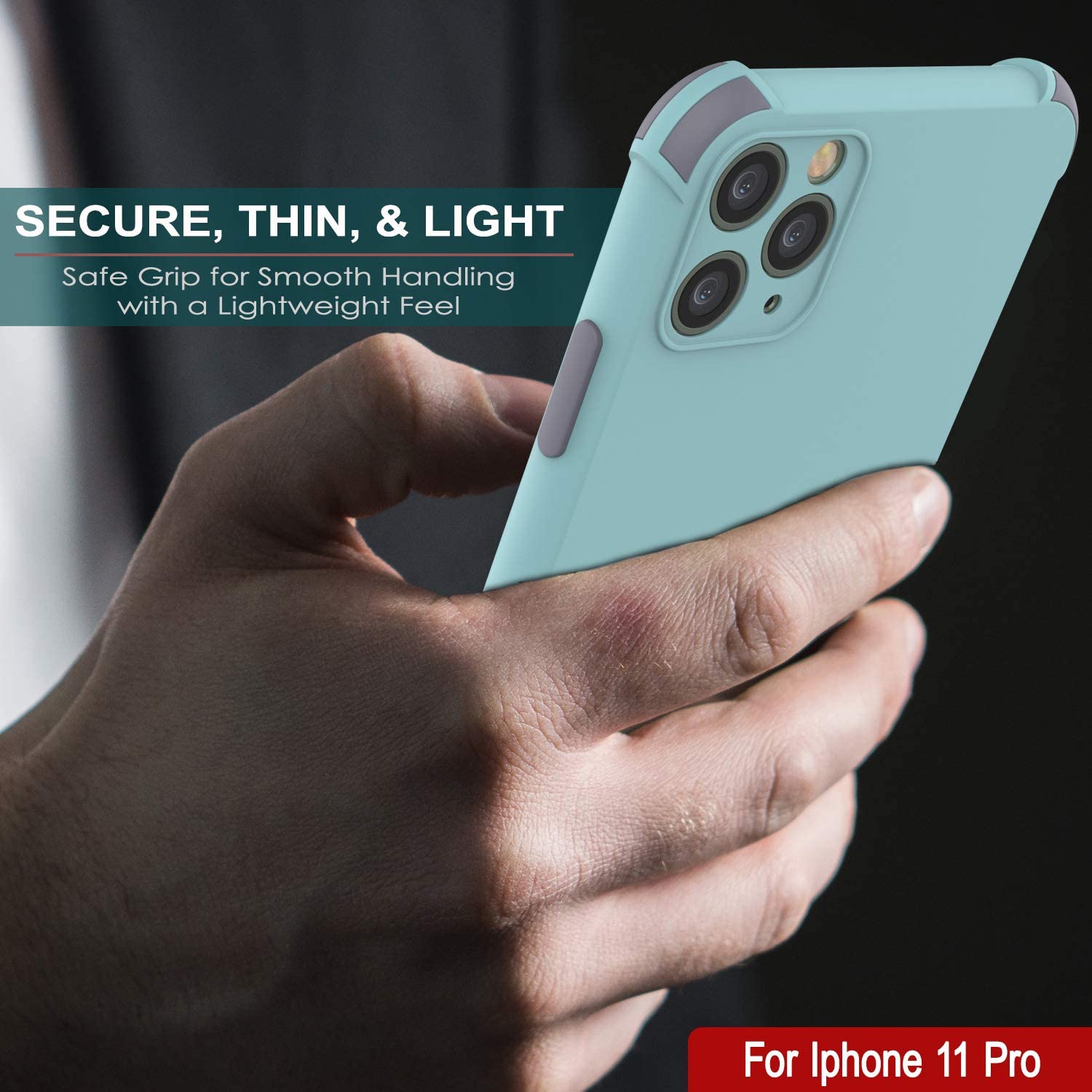 Punkcase Protective & Lightweight TPU Case [Sunshine Series] for iPhone 11 Pro [Teal]