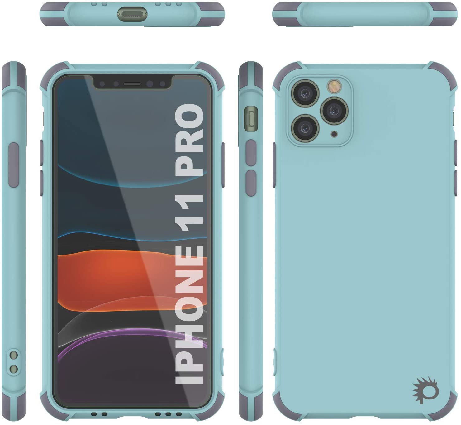 Punkcase Protective & Lightweight TPU Case [Sunshine Series] for iPhone 11 Pro [Teal]