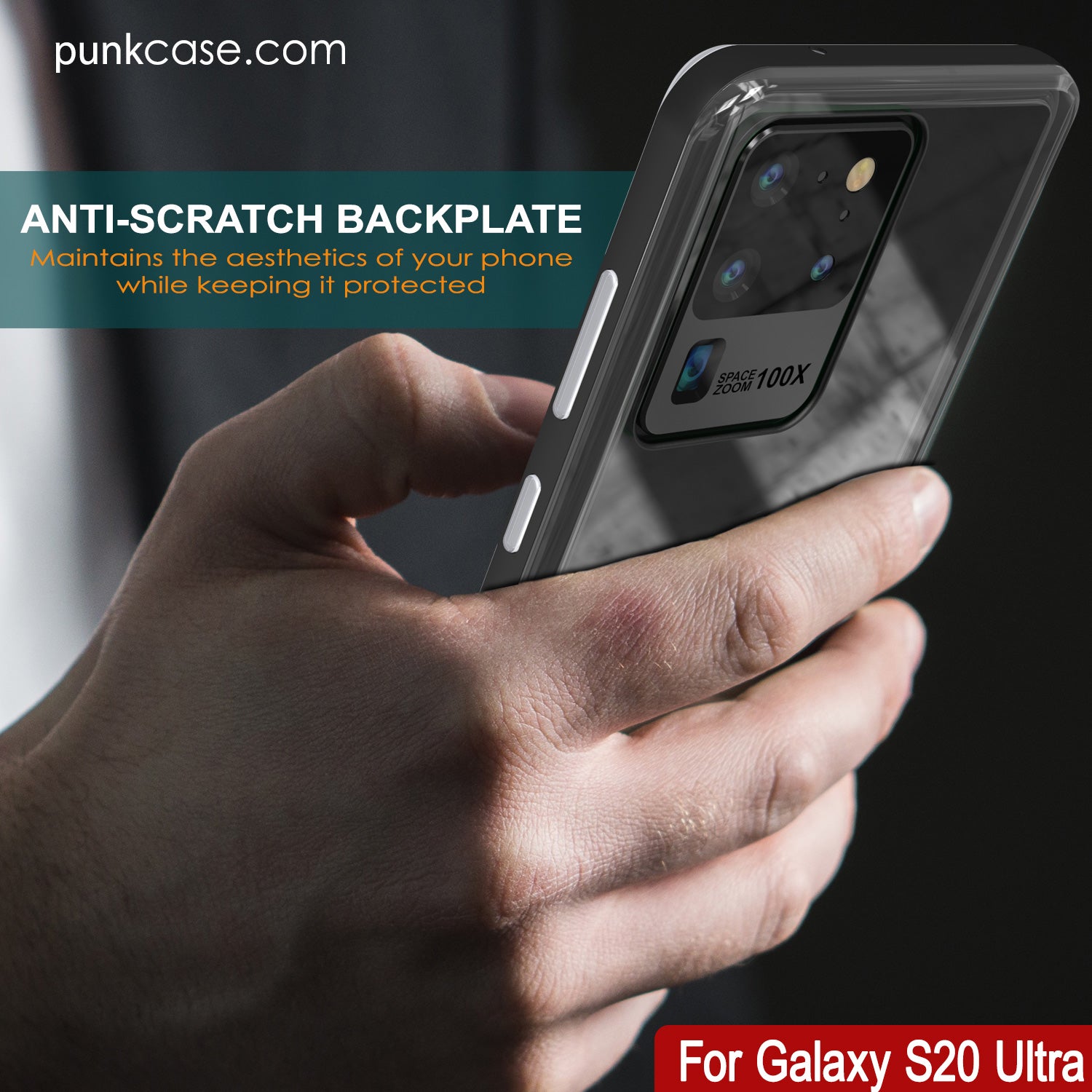 Galaxy S20 Ultra Case, PUNKcase [LUCID 3.0 Series] [Slim Fit] Armor Cover w/ Integrated Screen Protector [Black]