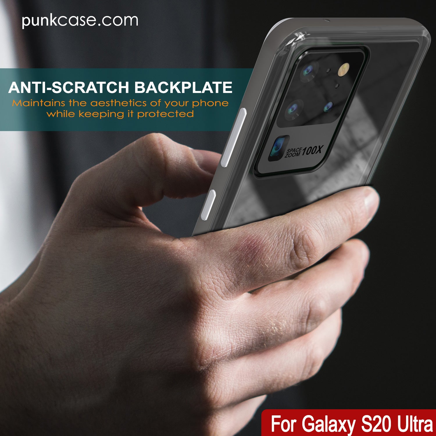 Galaxy S20 Ultra Case, PUNKcase [LUCID 3.0 Series] [Slim Fit] Armor Cover w/ Integrated Screen Protector [Grey]