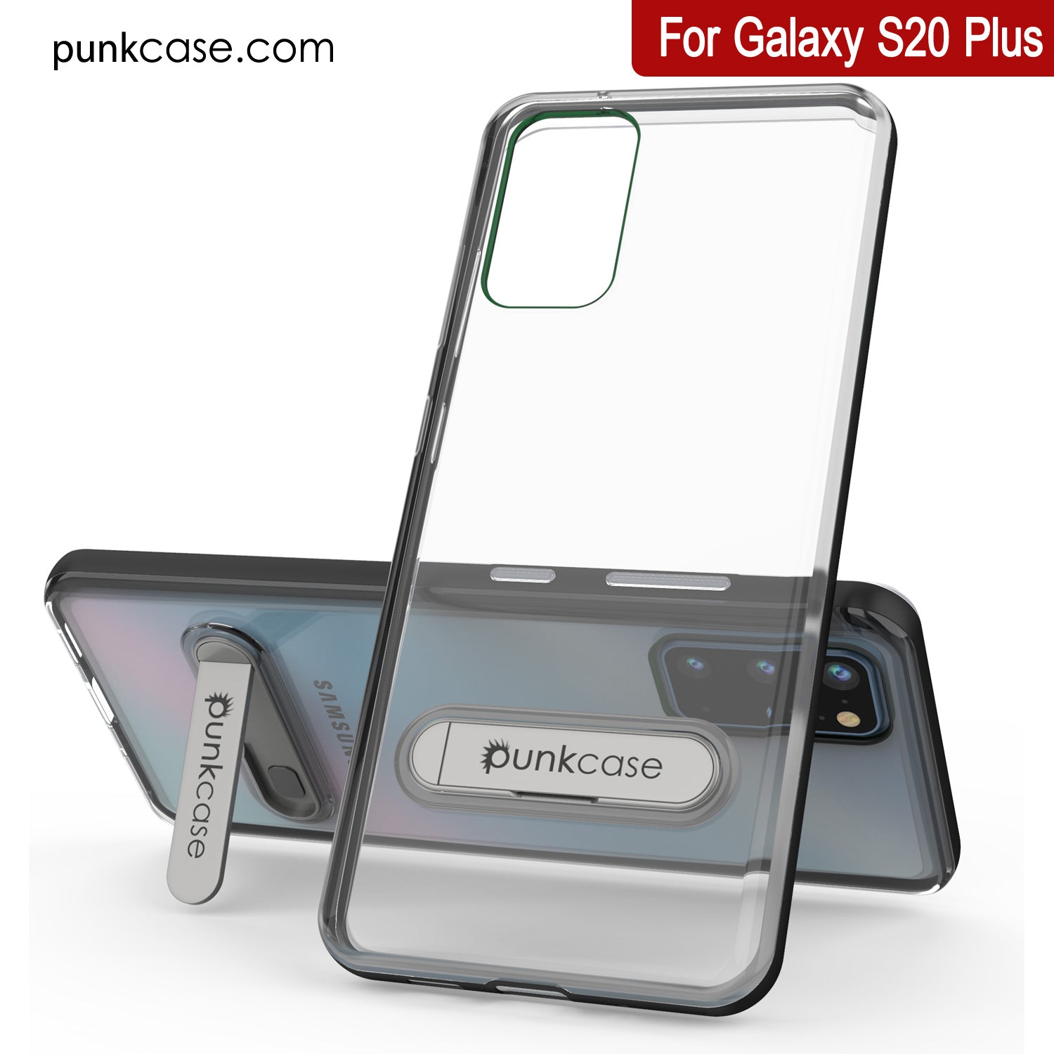 Galaxy S20+ Plus Case, PUNKcase [LUCID 3.0 Series] [Slim Fit] Armor Cover w/ Integrated Screen Protector [Black]