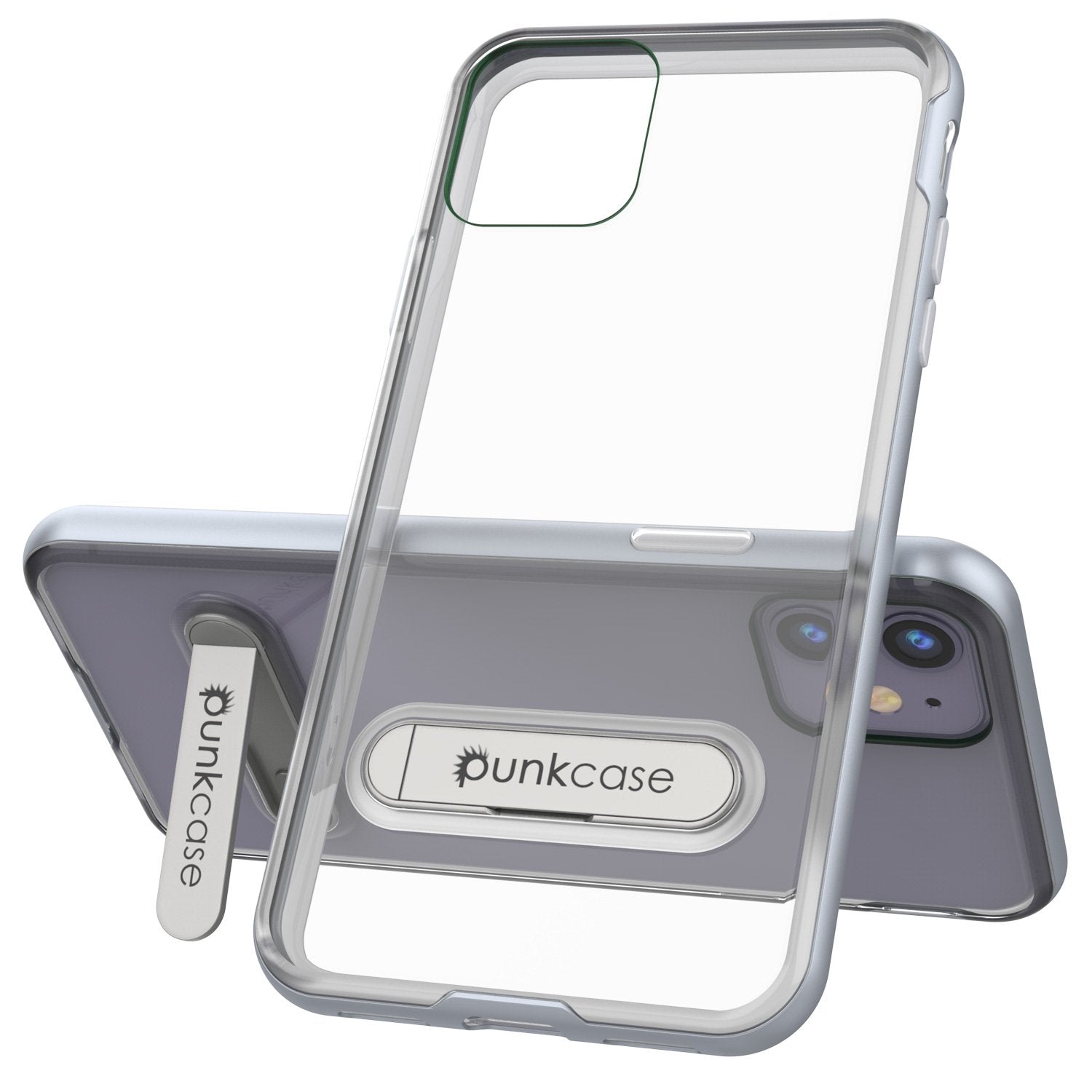 iPhone 12 Mini Case, PUNKcase [LUCID 3.0 Series] [Slim Fit] Protective Cover w/ Integrated Screen Protector [Silver]