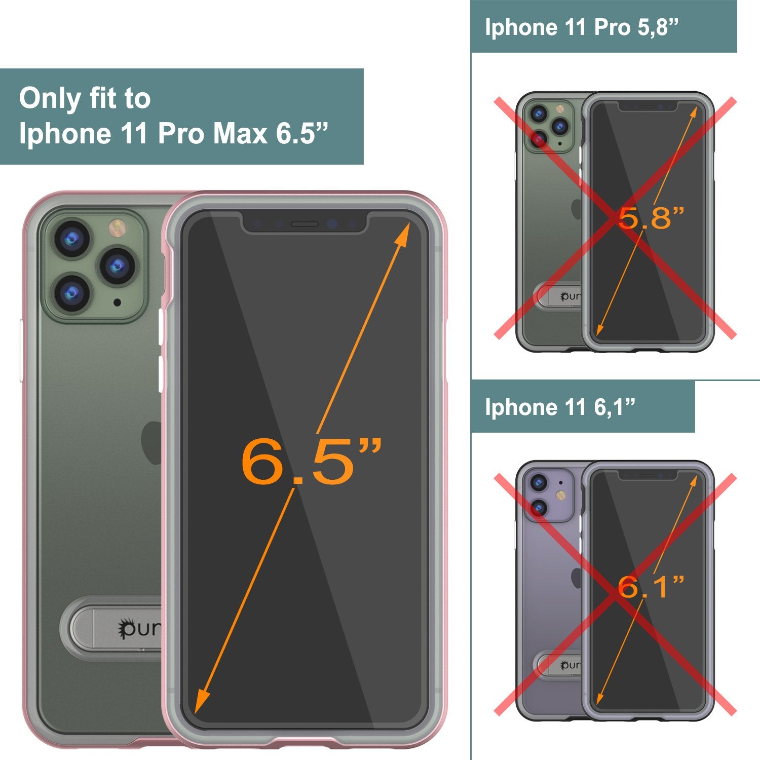 iPhone 12 Pro Max Case, PUNKcase [LUCID 3.0 Series] [Slim Fit] Protective Cover w/ Integrated Screen Protector [Rose Gold]