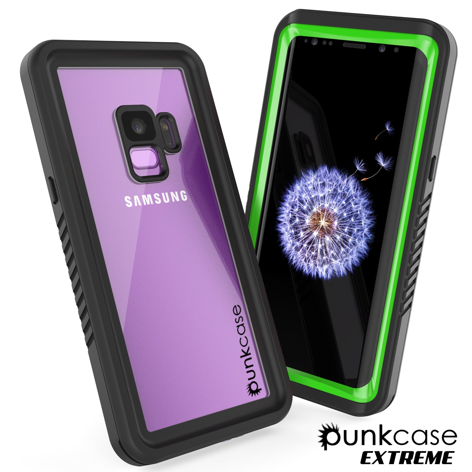 Galaxy S9 Plus Punkcase Extreme W/ Built Screen Protector Light Green