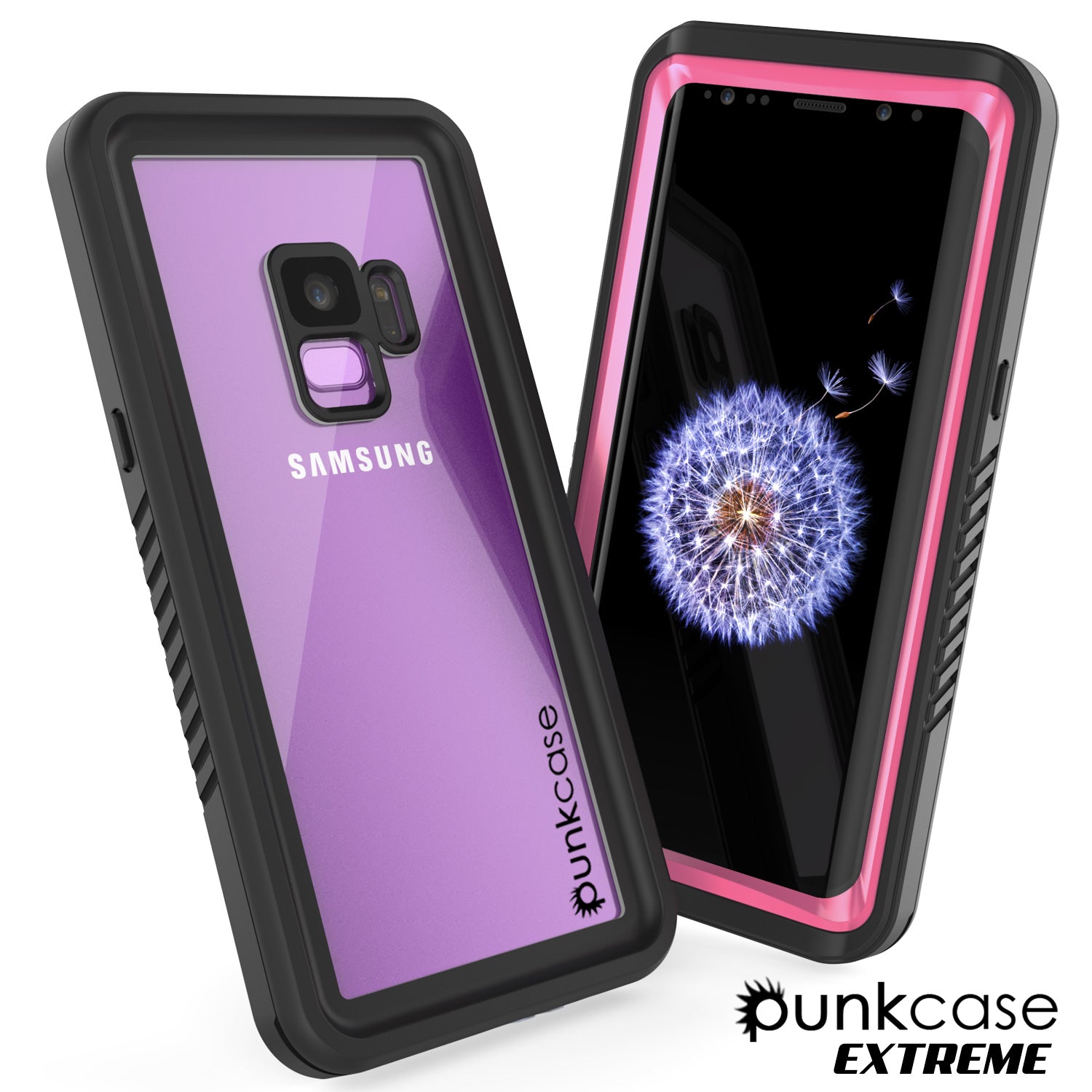 Galaxy S9 Plus, Punkcase Extreme Series W/ Built Screen Protector Pink