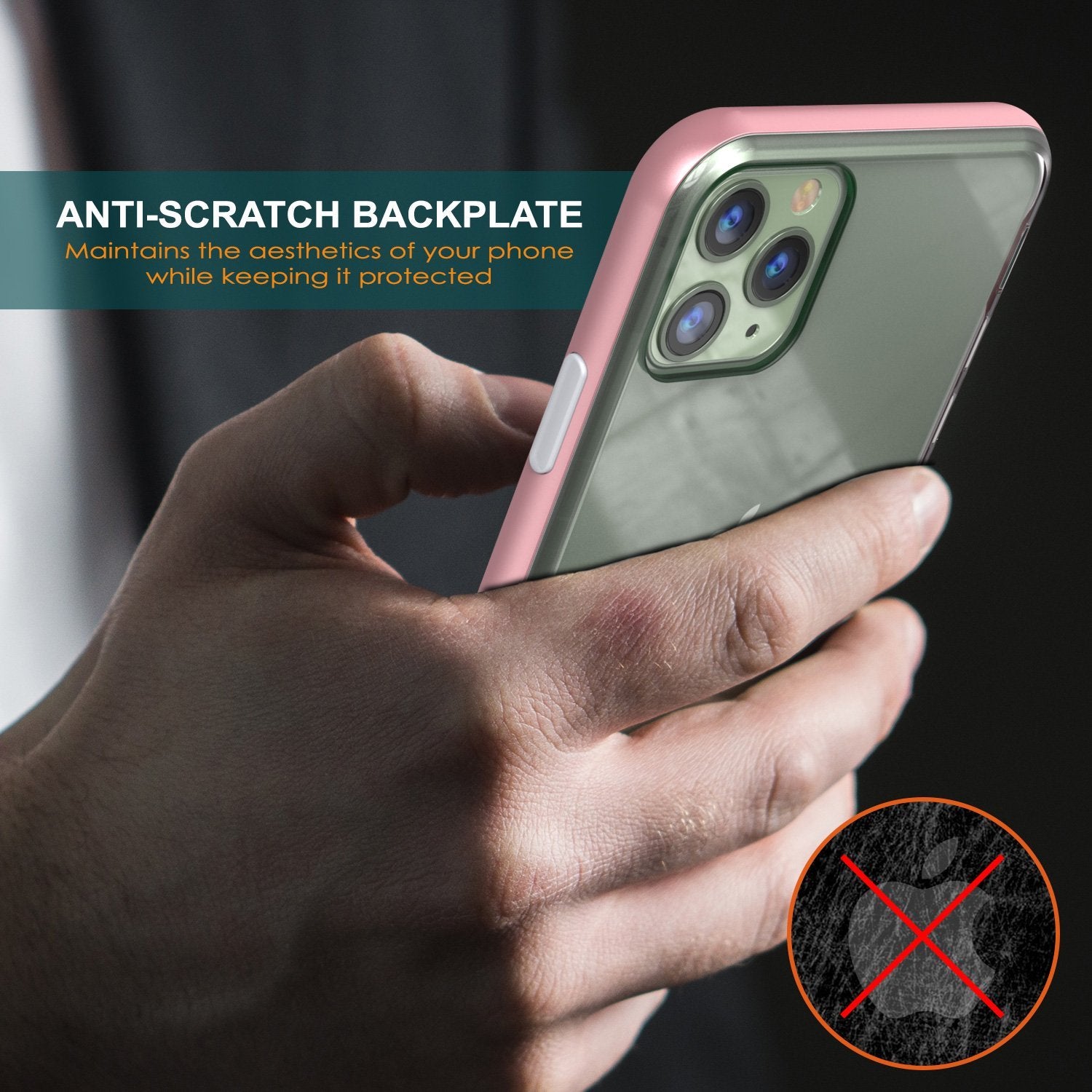 iPhone 12 Pro Max Case, PUNKcase [LUCID 3.0 Series] [Slim Fit] Protective Cover w/ Integrated Screen Protector [Rose Gold]