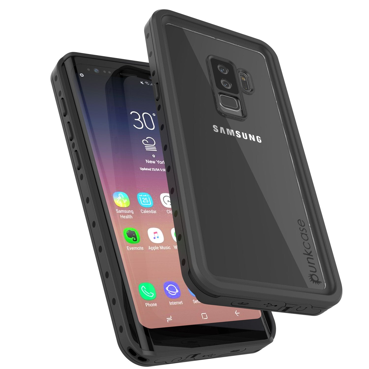 Galaxy S9 Plus Waterproof Case PunkCase StudStar Clear Thin 6.6ft