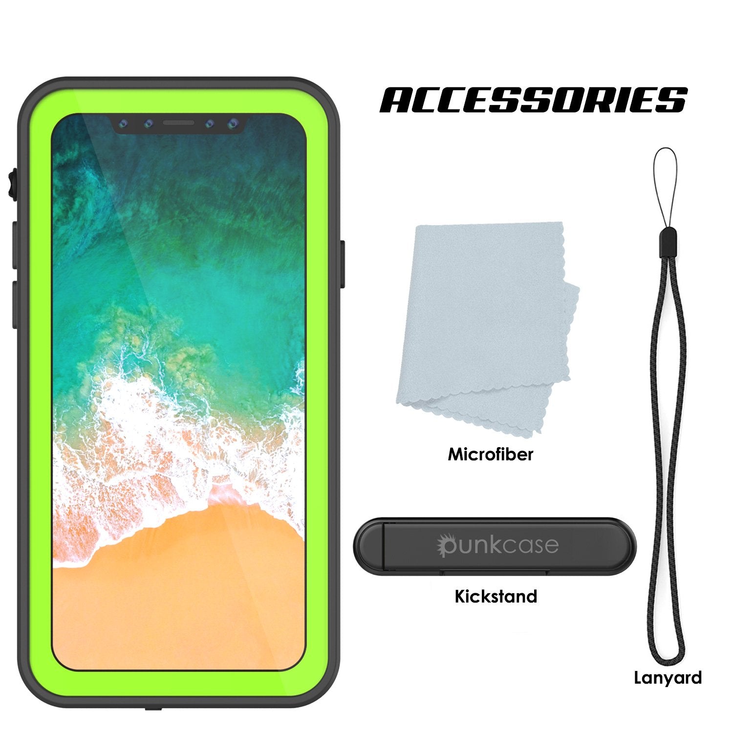 iPhone X Plus Waterproof Case, Punkcase StudStar Series Cover, Purple