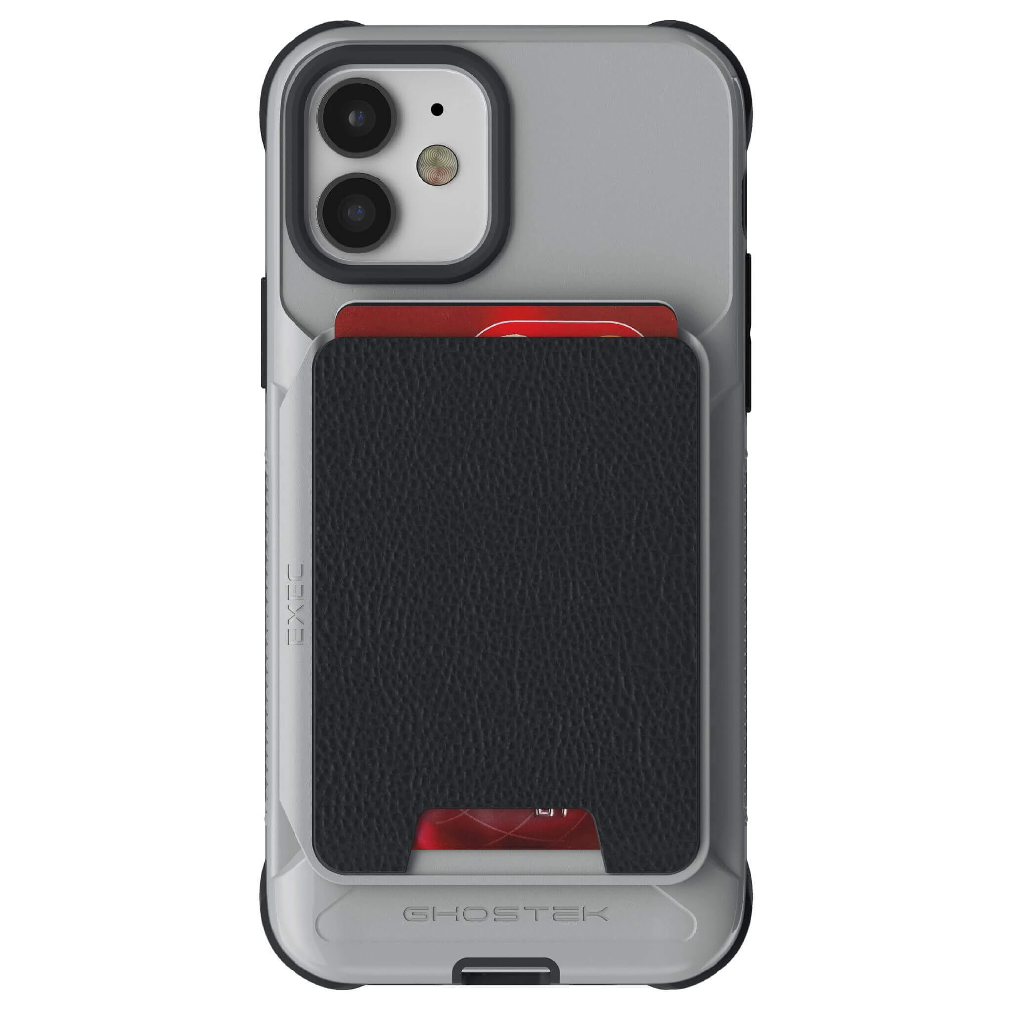 iPhone 12  - Magnetic Wallet Case with Card Holder [Gray]