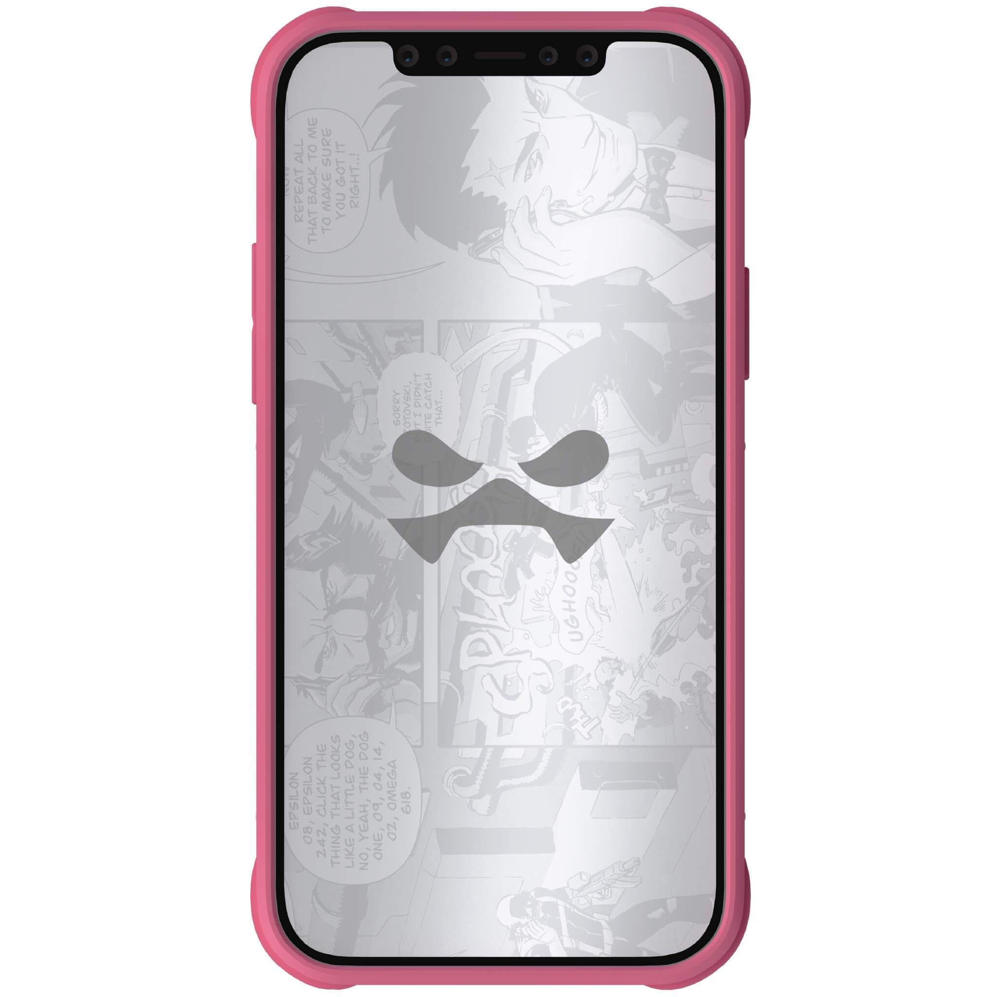 iPhone 12 Pro  - Magnetic Wallet Case with Card Holder [Pink]