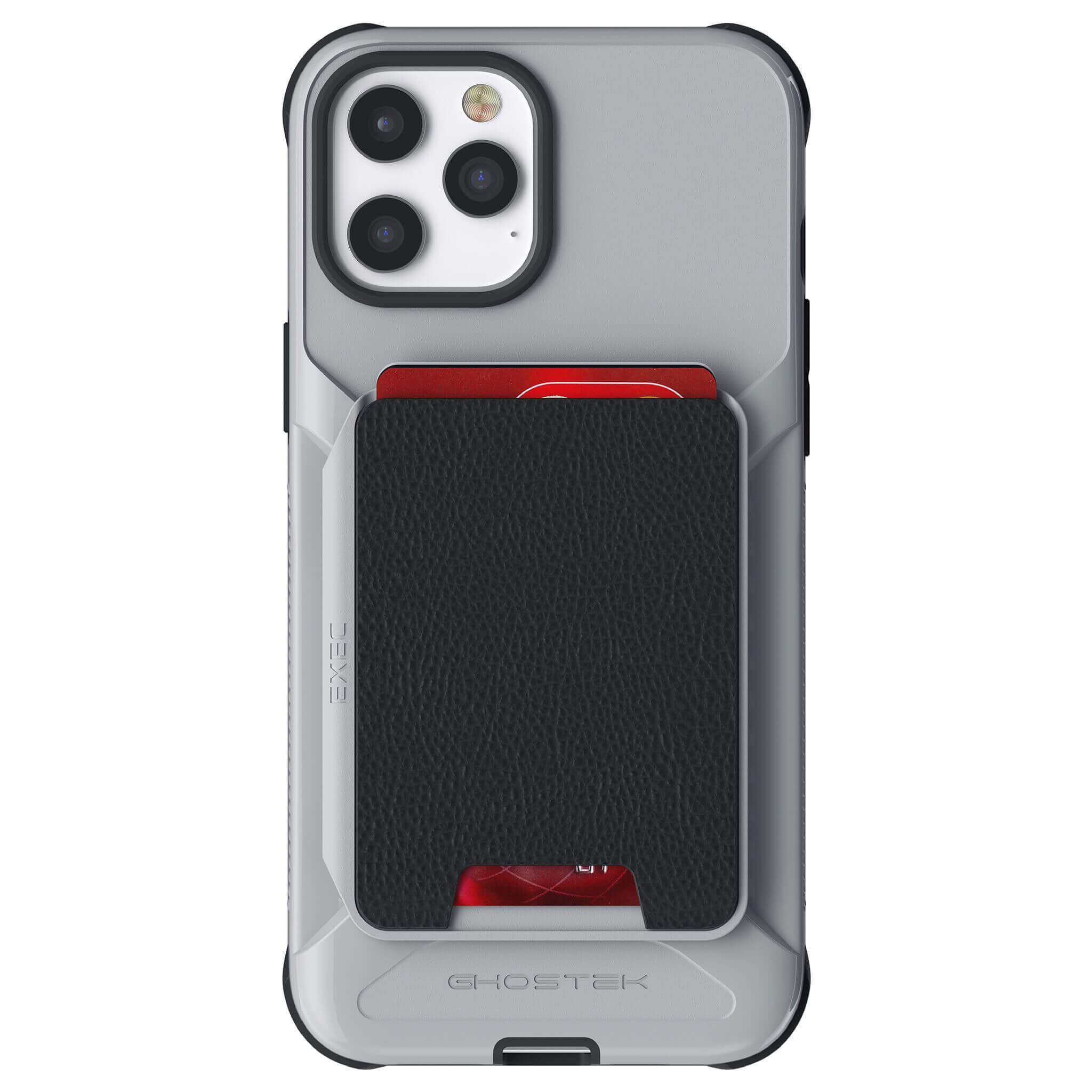 iPhone 12 Pro Max  - Magnetic Wallet Case with Card Holder [Gray]