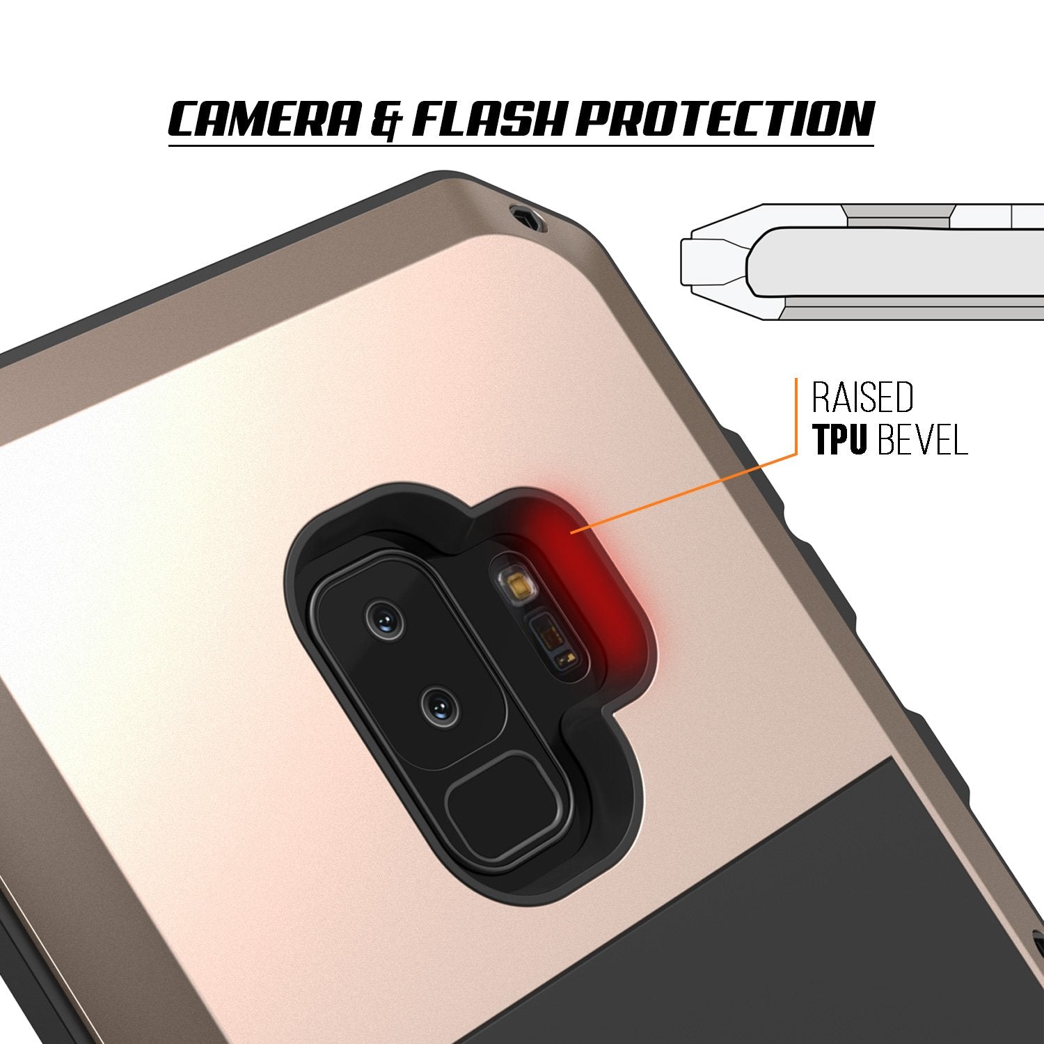 Galaxy S9 Plus Metal PunkCase Heavy Duty Military Grade Rugged, Black