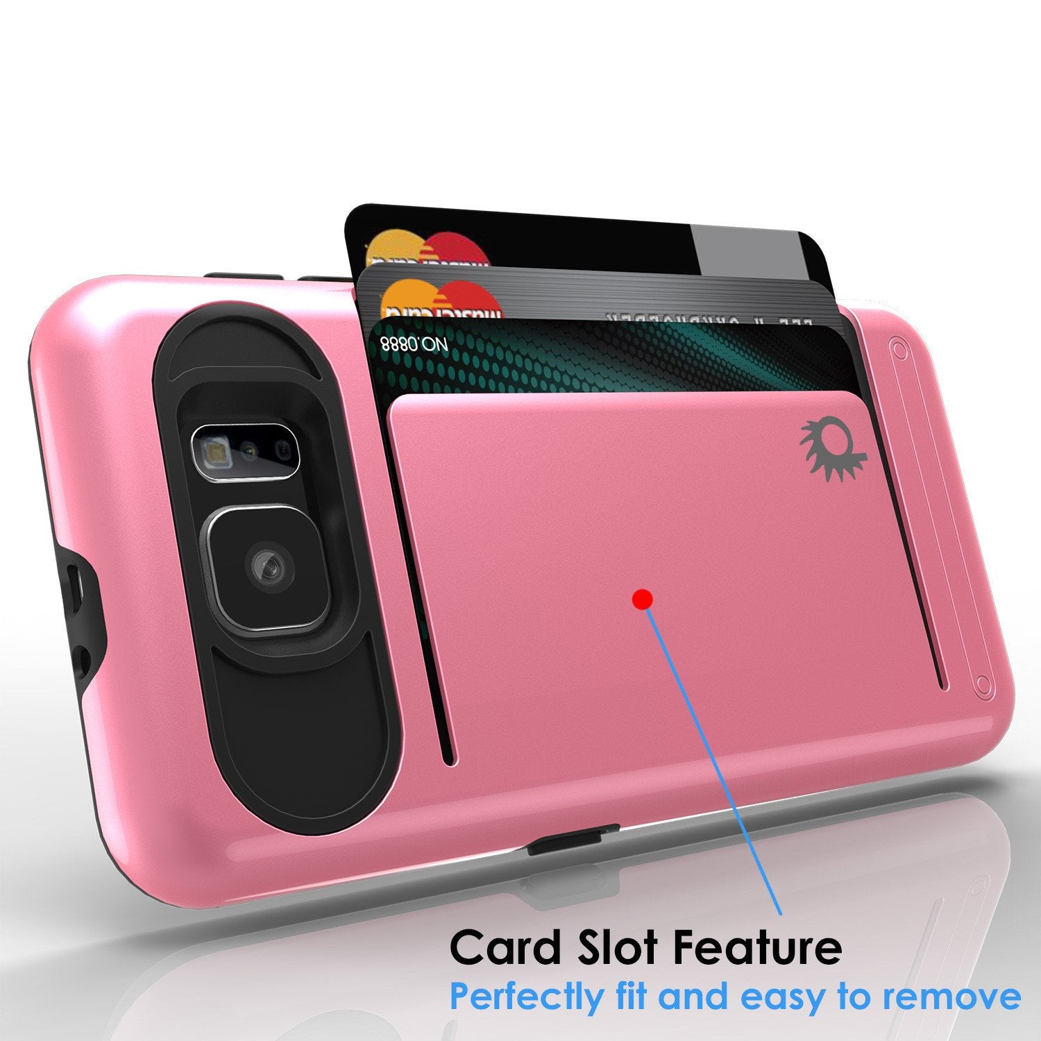Galaxy S6 EDGE Case PunkCase CLUTCH Pink Series Slim Armor Soft Cover Case w/ Screen Protector