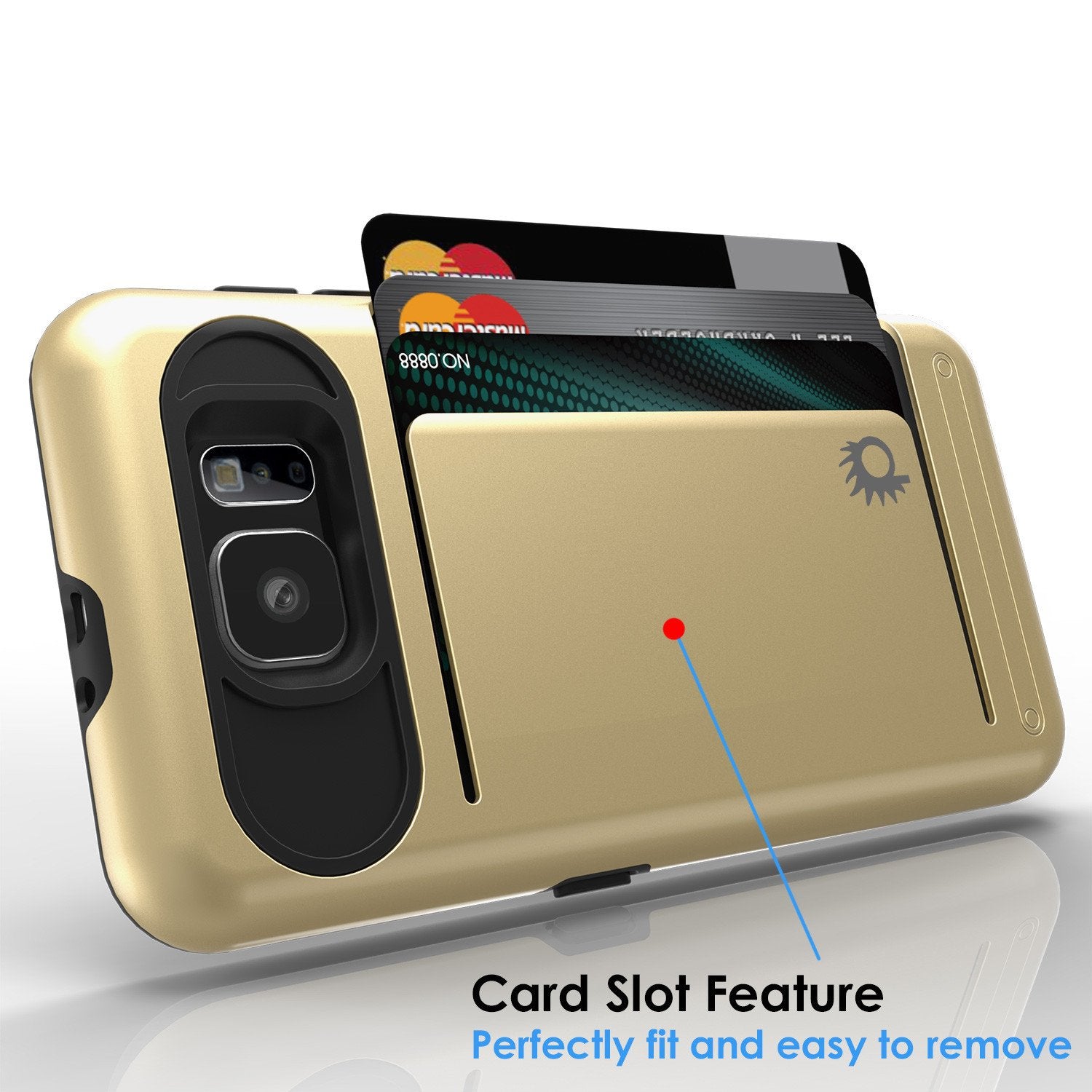 Galaxy S6 EDGE Case PunkCase CLUTCH Gold Series Slim Armor Soft Cover Case w/ Screen Protector