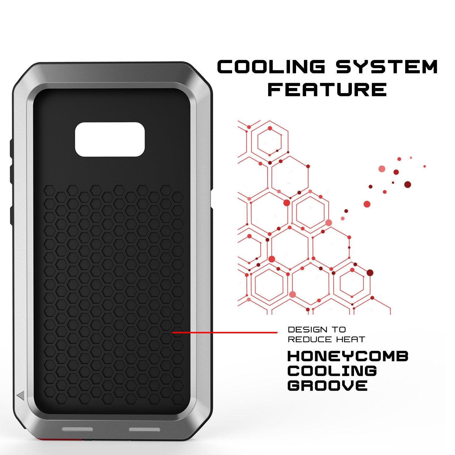 Galaxy S8 Metal Case, Heavy Duty Military Grade Rugged Cover [SILVER]