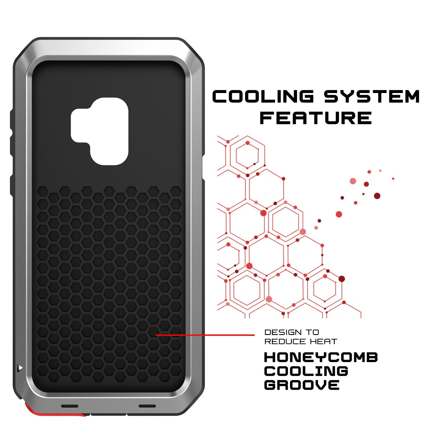Galaxy S9 Plus Metal PunkCase Heavy Duty Military Grade Rugged Silver
