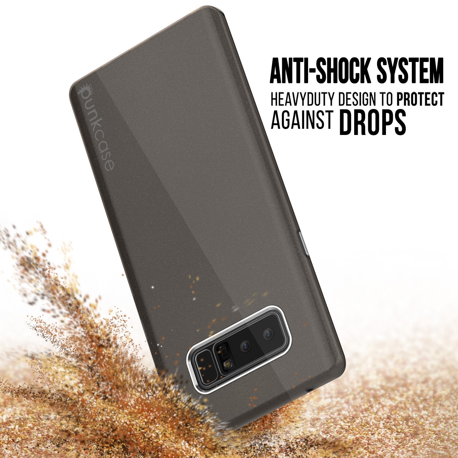 Galaxy Note 8, Punkcase Galactic 2.0 Series Ultra Slim [Black/grey]