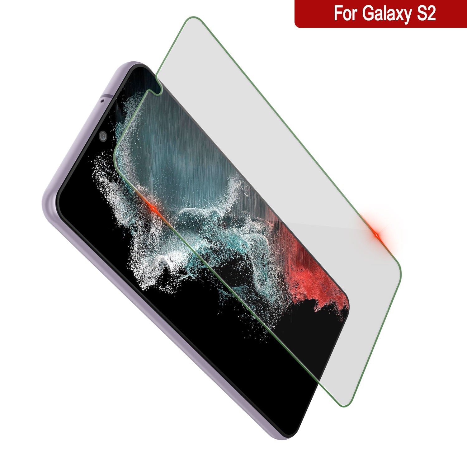 Galaxy S22  White Punkcase Glass SHIELD Tempered Glass Screen Protector 0.33mm Thick 9H Glass
