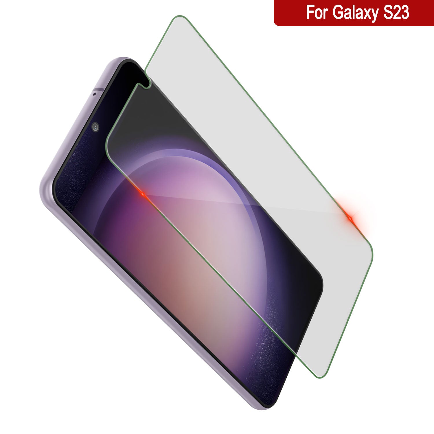 Galaxy S23  Clear Punkcase Glass SHIELD Tempered Glass Screen Protector 0.33mm Thick 9H Glass