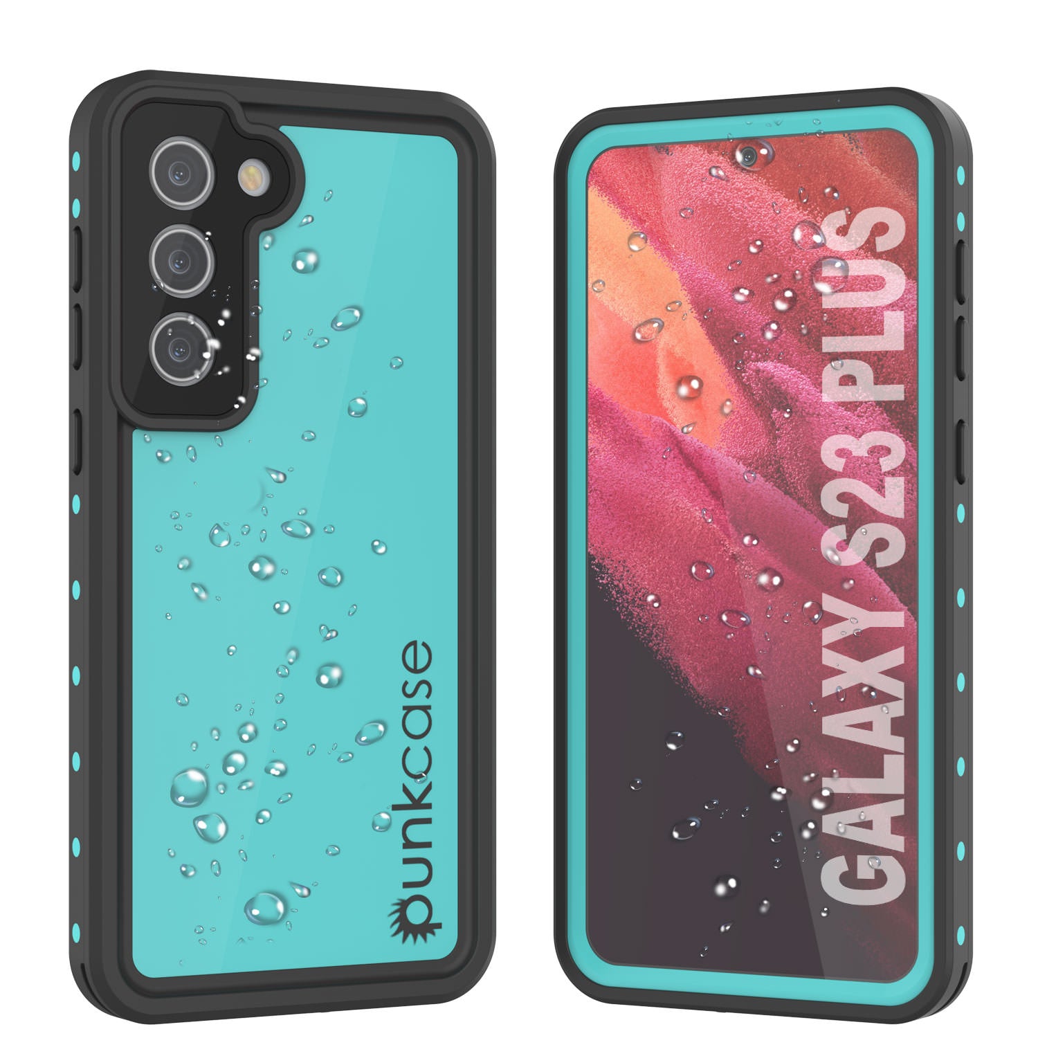 Galaxy S24+ Plus Waterproof Case PunkCase StudStar Teal Thin 6.7ft Underwater IP68 Shock/Snow Proof