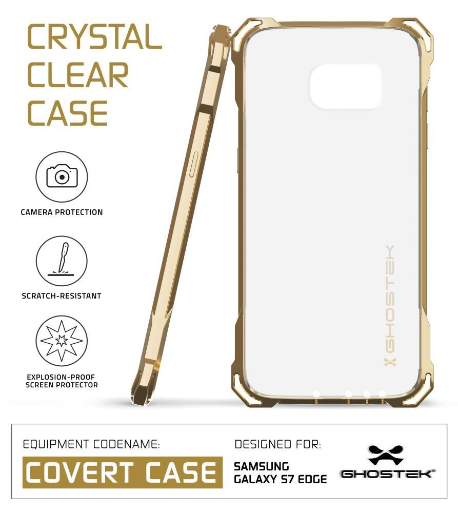 S7 Edge Case, Ghostek® Covert Gold Series Premium Impact Cover | Lifetime Warranty Exchange