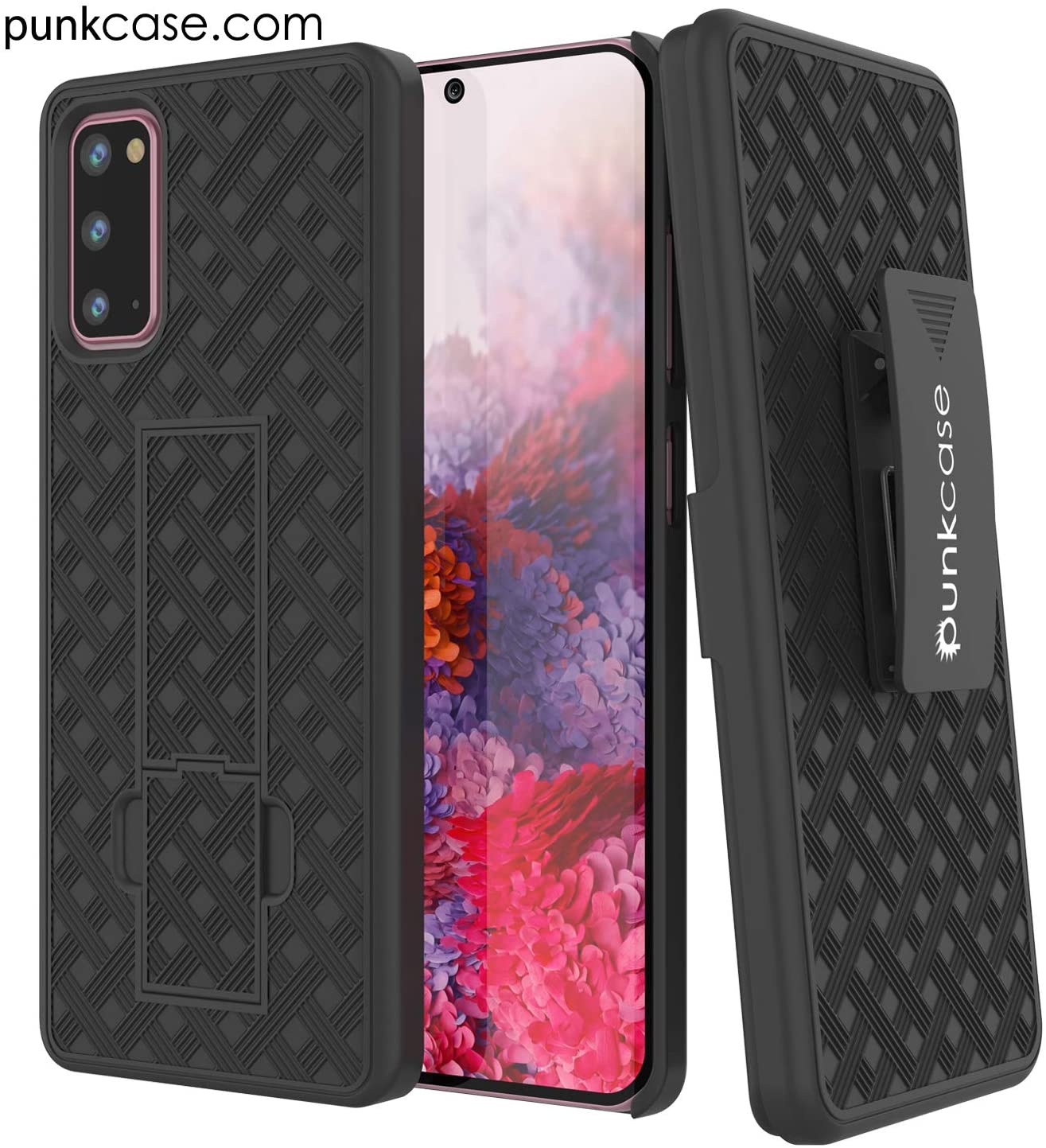 Galaxy S24 Case, Punkcase Holster Belt Clip With Screen Protector [Red]