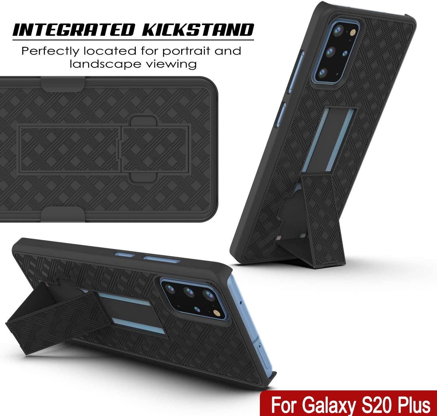 Galaxy S24 Plus Case, Punkcase Holster Belt Clip With Screen Protector [Teal]