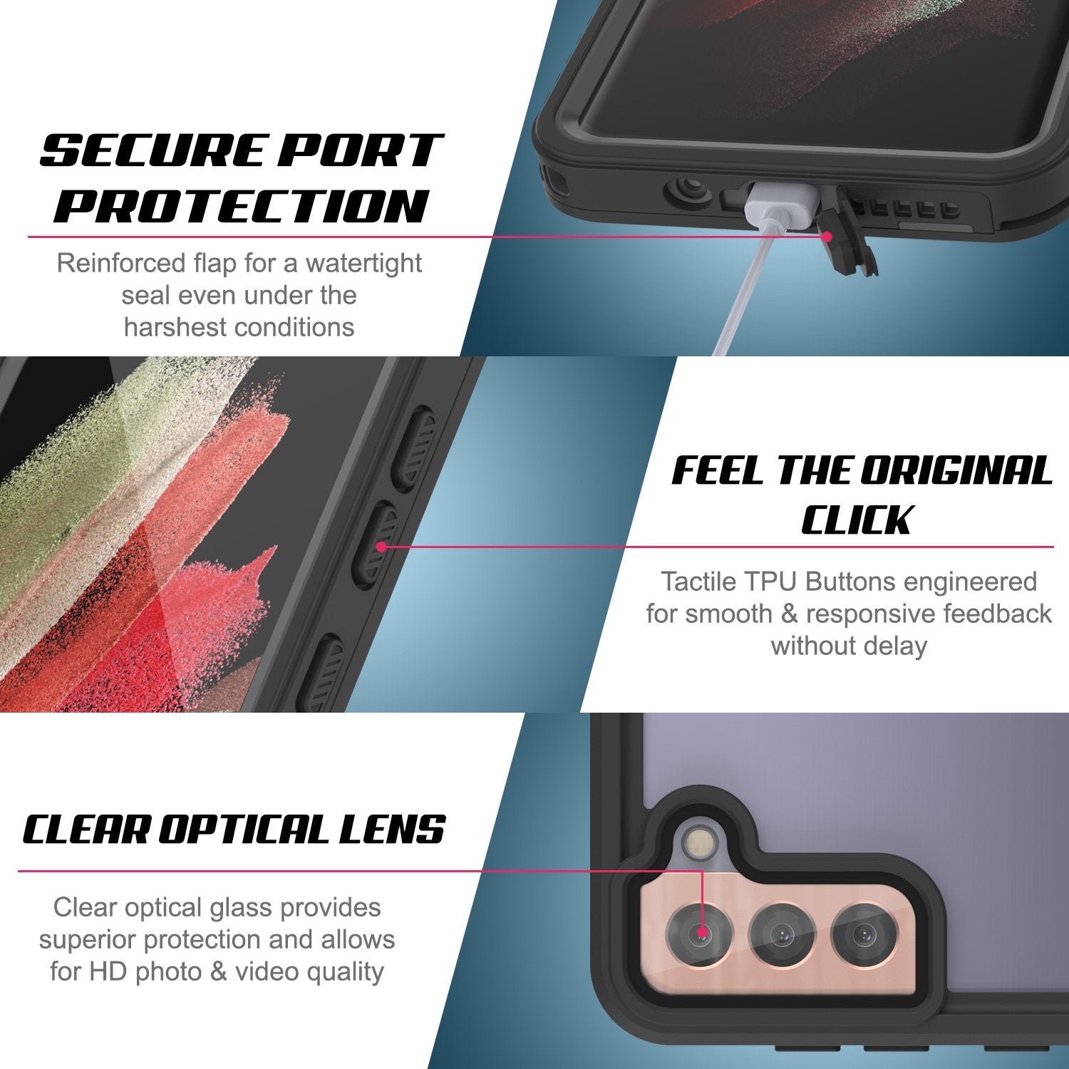 Galaxy S21+ Plus Water/Shockproof [Extreme Series] Screen Protector Case [Light Green]