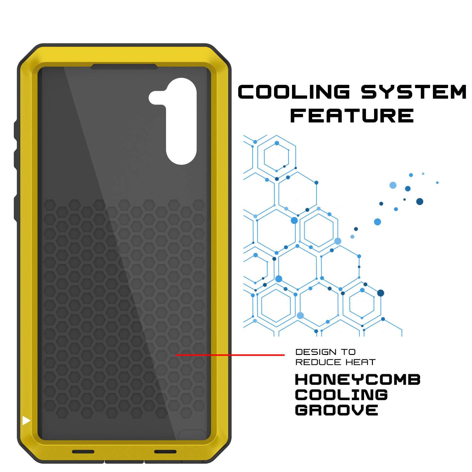 Galaxy Note 10  Case, PUNKcase Metallic Neon Shockproof  Slim Metal Armor Case [Neon]