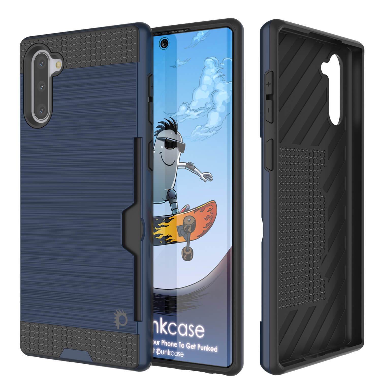 Galaxy Note 10+ Plus Case, PUNKcase [SLOT Series] Slim Fit  Samsung Note 10+ Plus [Navy]