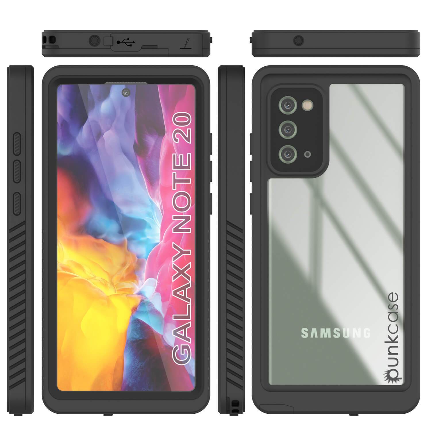 Galaxy Note 20 Case, Punkcase [Extreme Series] Armor Cover W/ Built In Screen Protector [Clear]