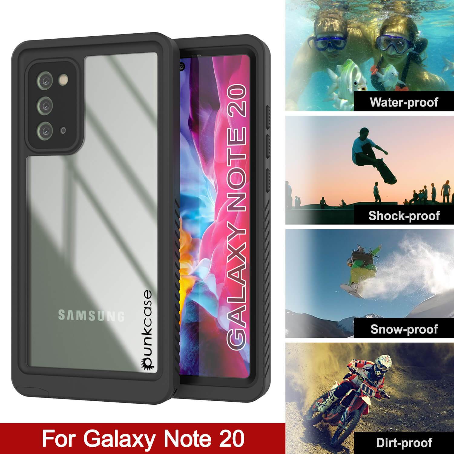 Galaxy Note 20 Case, Punkcase [Extreme Series] Armor Cover W/ Built In Screen Protector [Clear]