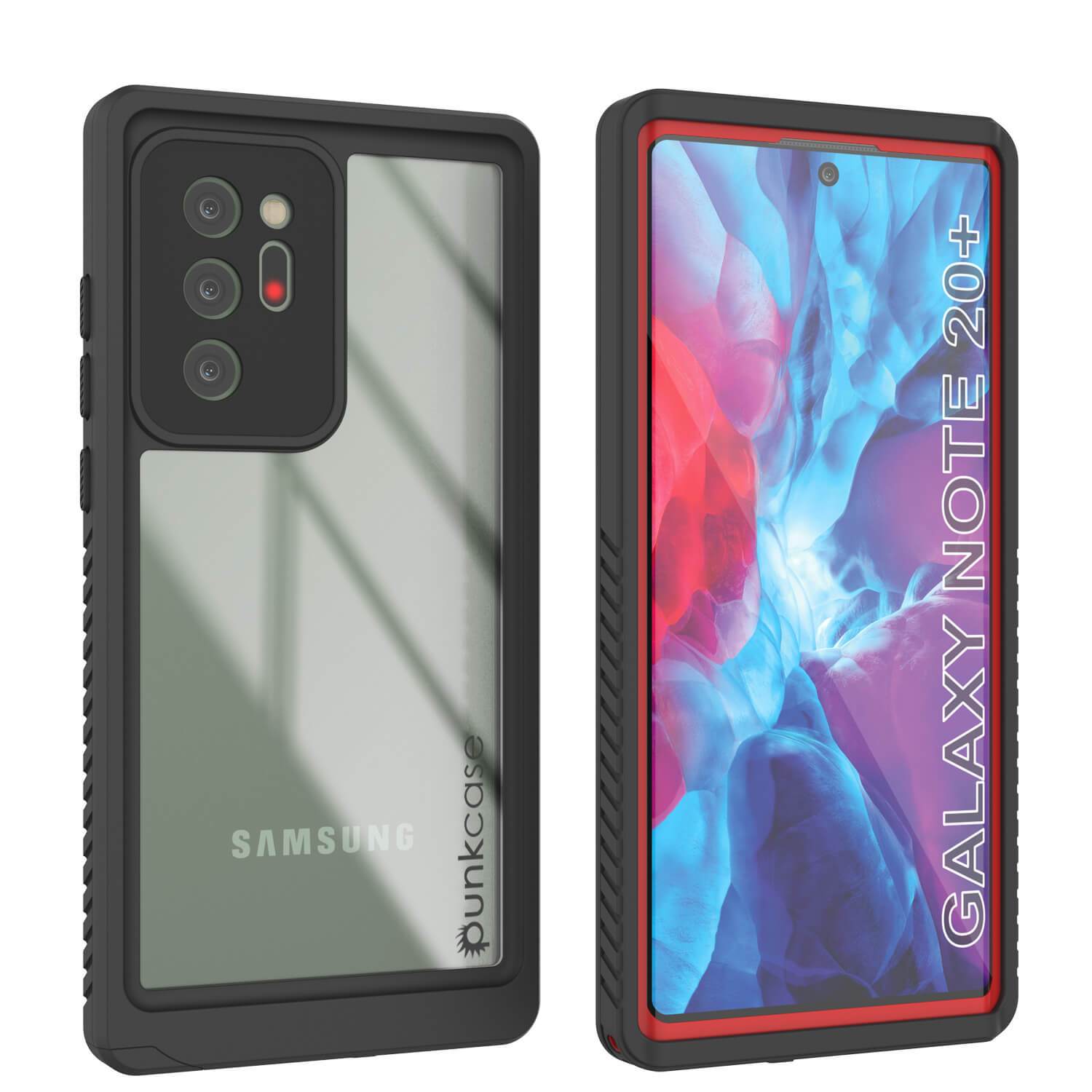 Galaxy Note 20 Ultra Case, Punkcase [Extreme Series] Armor Cover W/ Built In Screen Protector [Red]