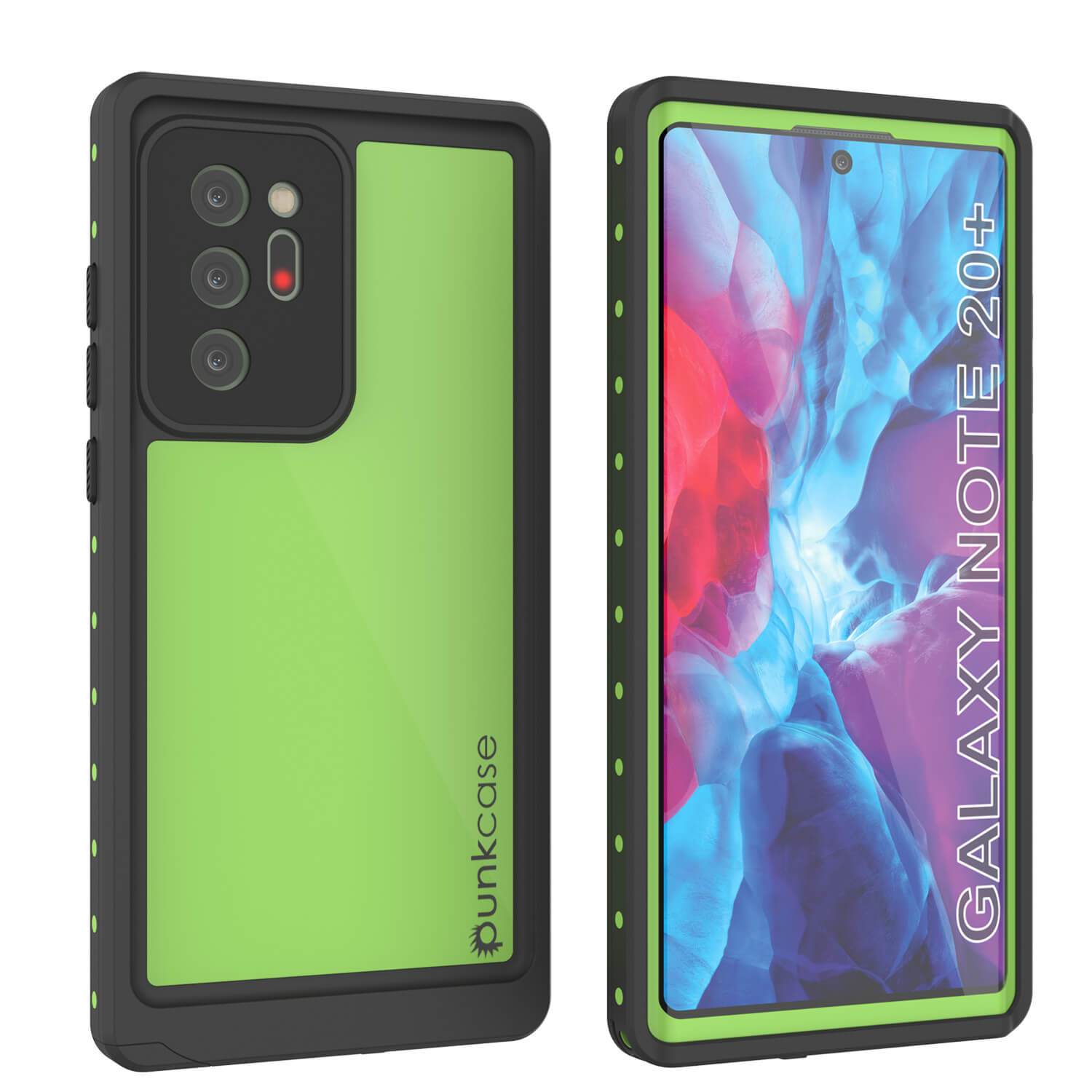 Galaxy Note 20 Ultra Waterproof Case, Punkcase Studstar Light Green Thin Armor Cover