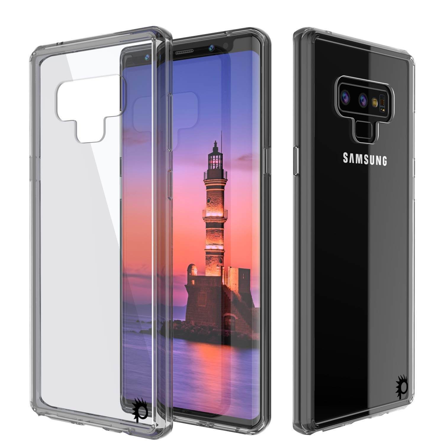 Galaxy Note 9 Punkcase Lucid-2.0 Series Slim Fit Armor Crystal Black Case Cover