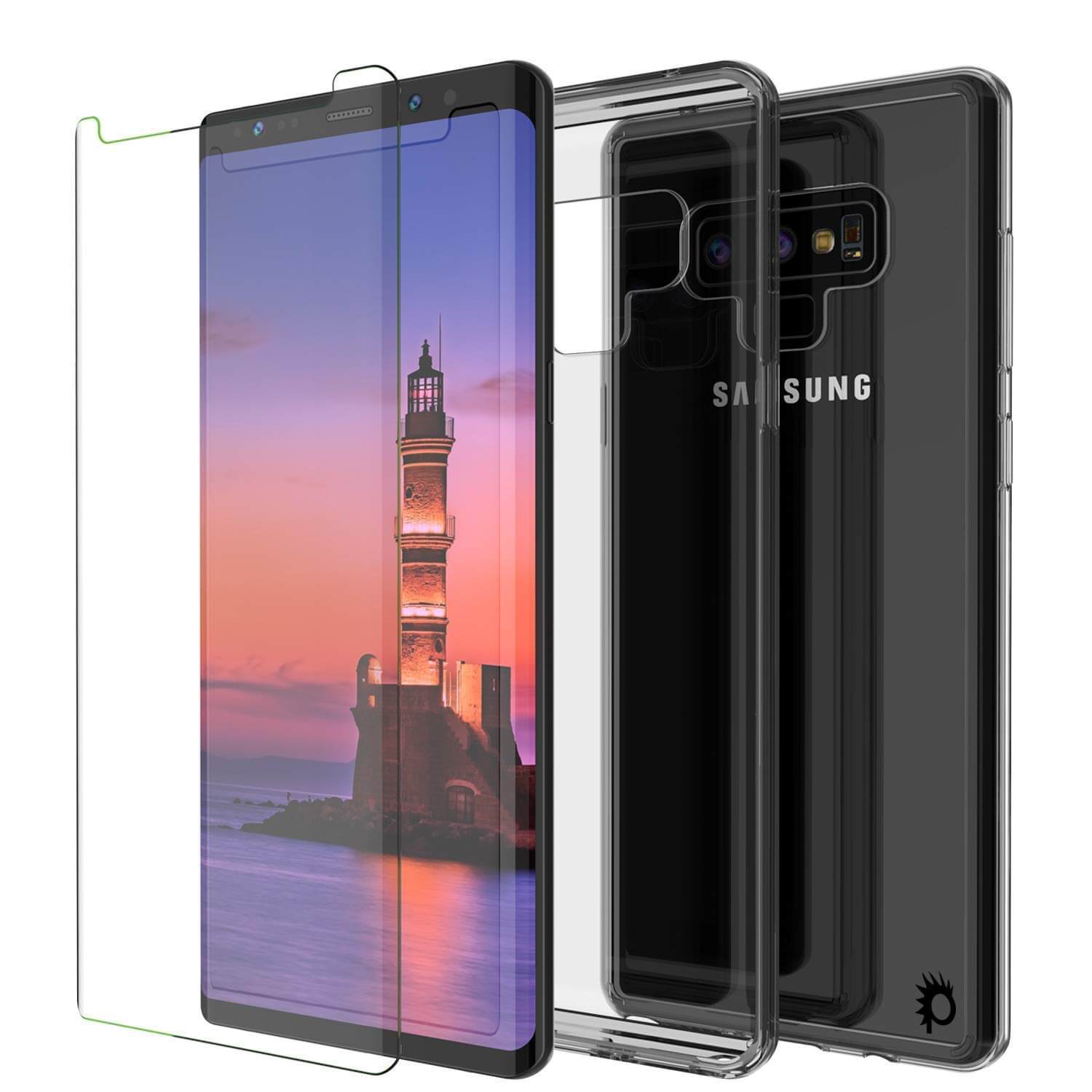 Galaxy Note 9 Punkcase Lucid-2.0 Series Slim Fit Armor Crystal Black Case Cover