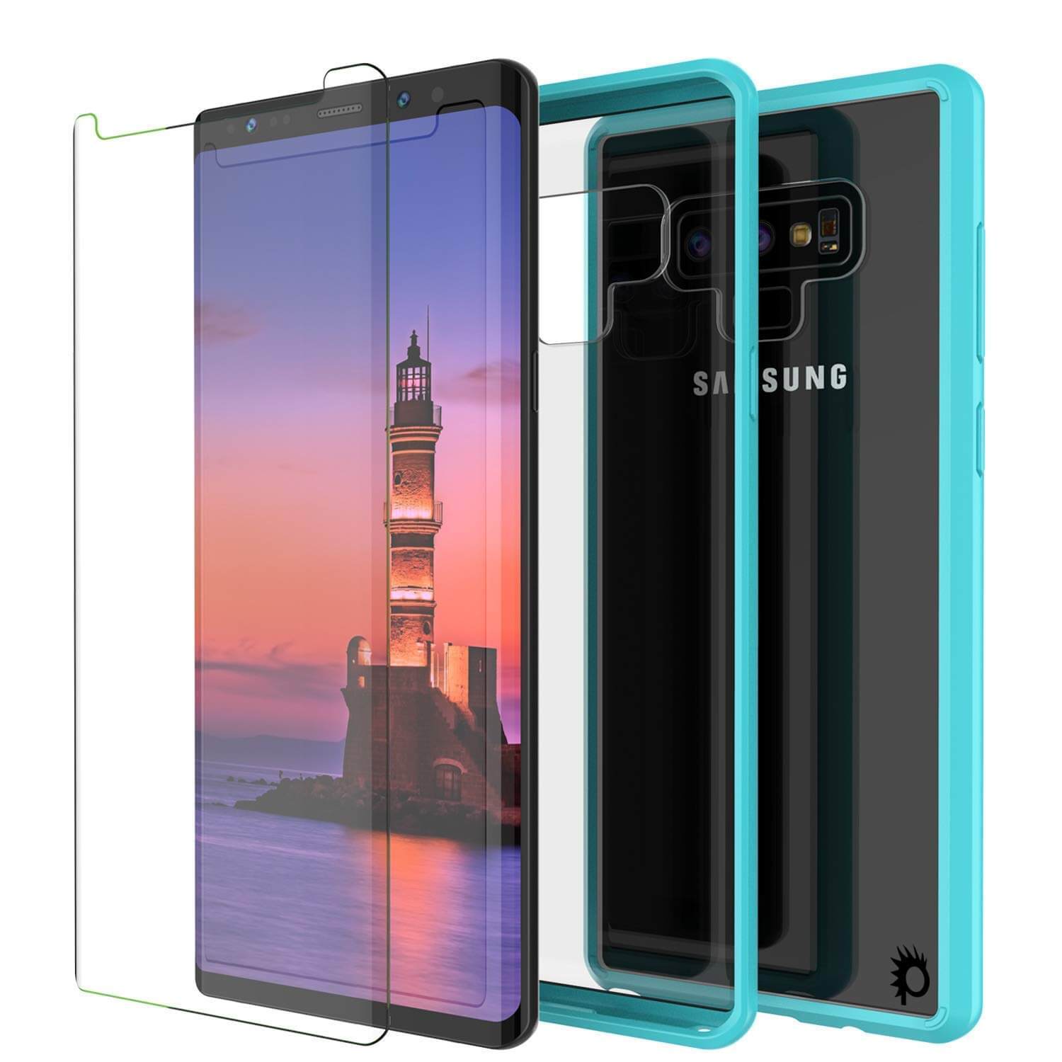 Galaxy Note 9 Punkcase Lucid-2.0 Series Slim Fit Armor Teal Case Cover