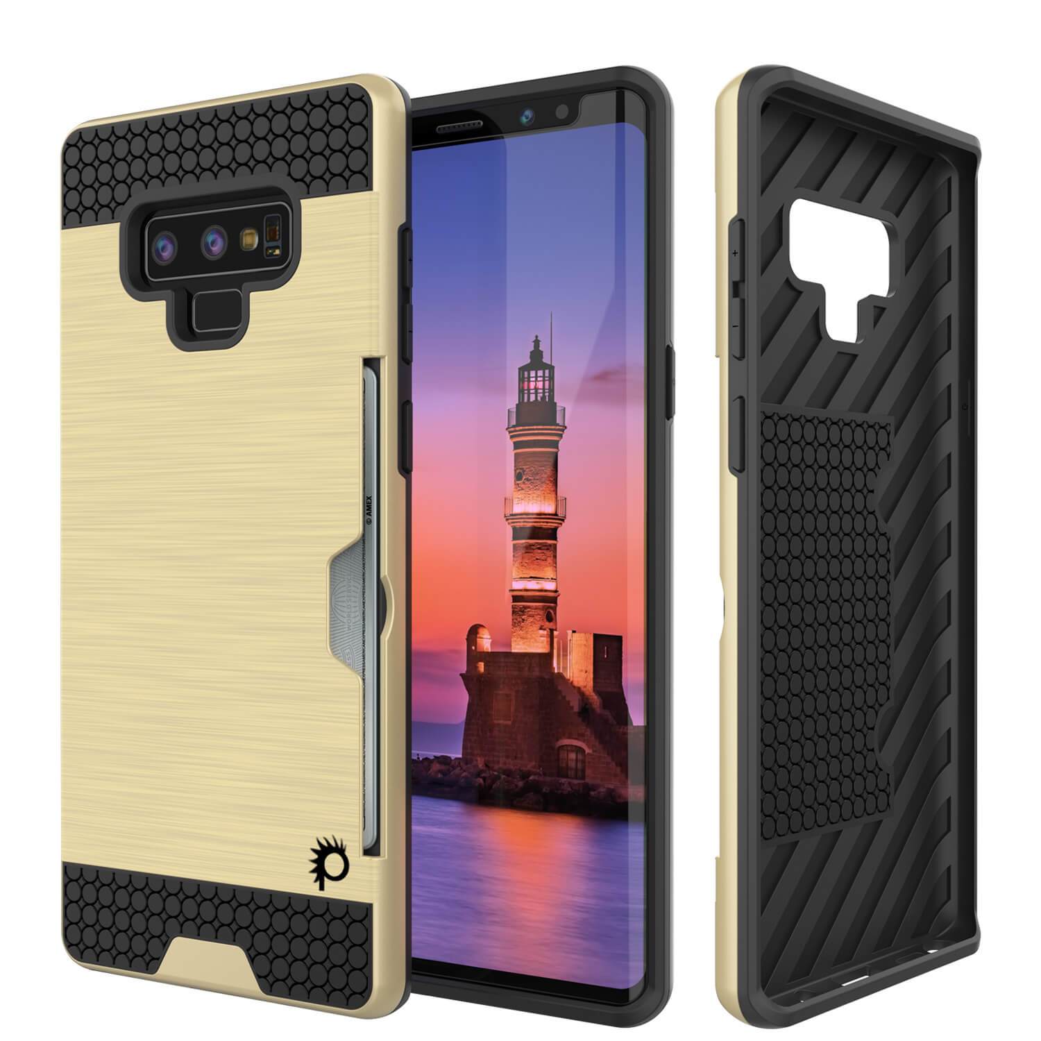 Galaxy Note 9 Case, Punkcase [SLOT Series] Slim Fit Cover [Gold]