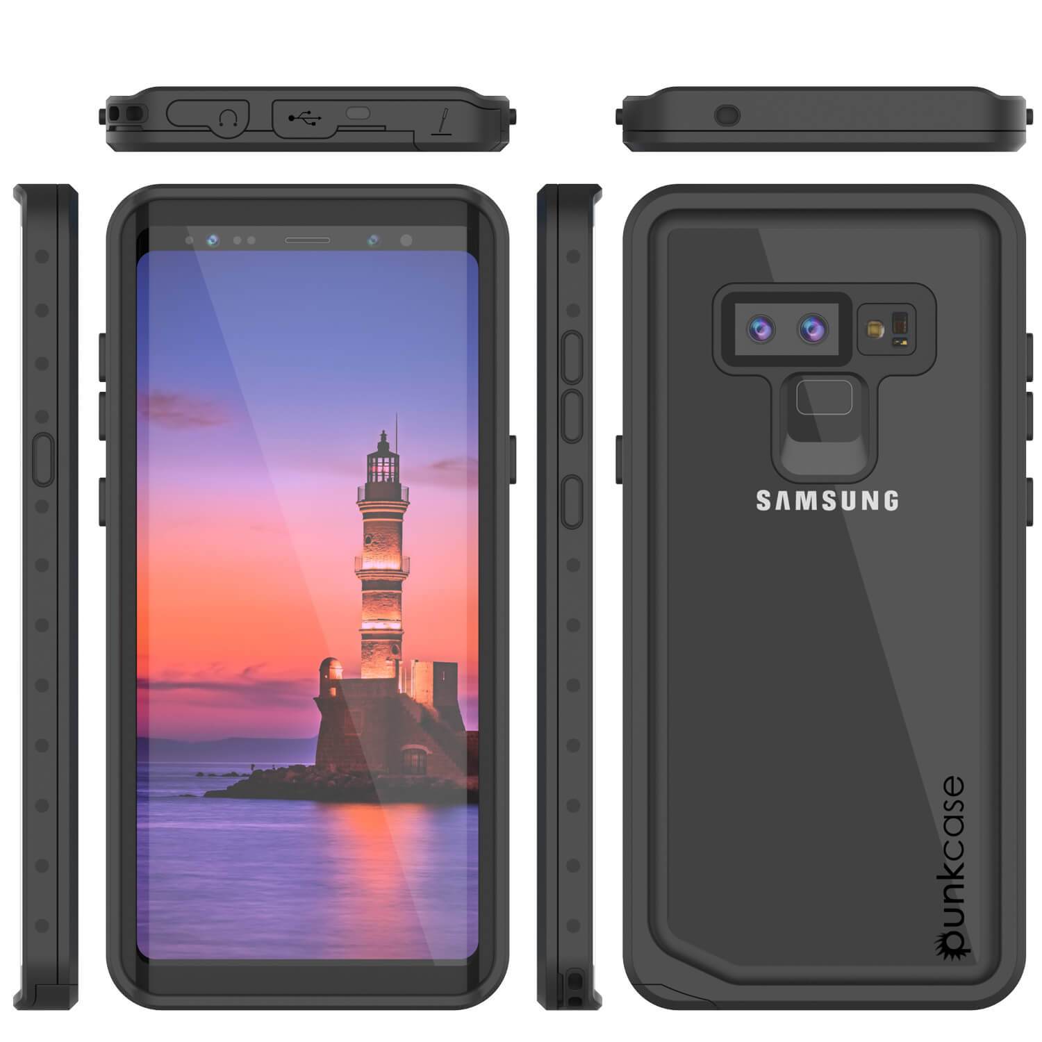 Galaxy Note 9 Waterproof Case PunkCase StudStar [CLEAR] Thin 6.6ft