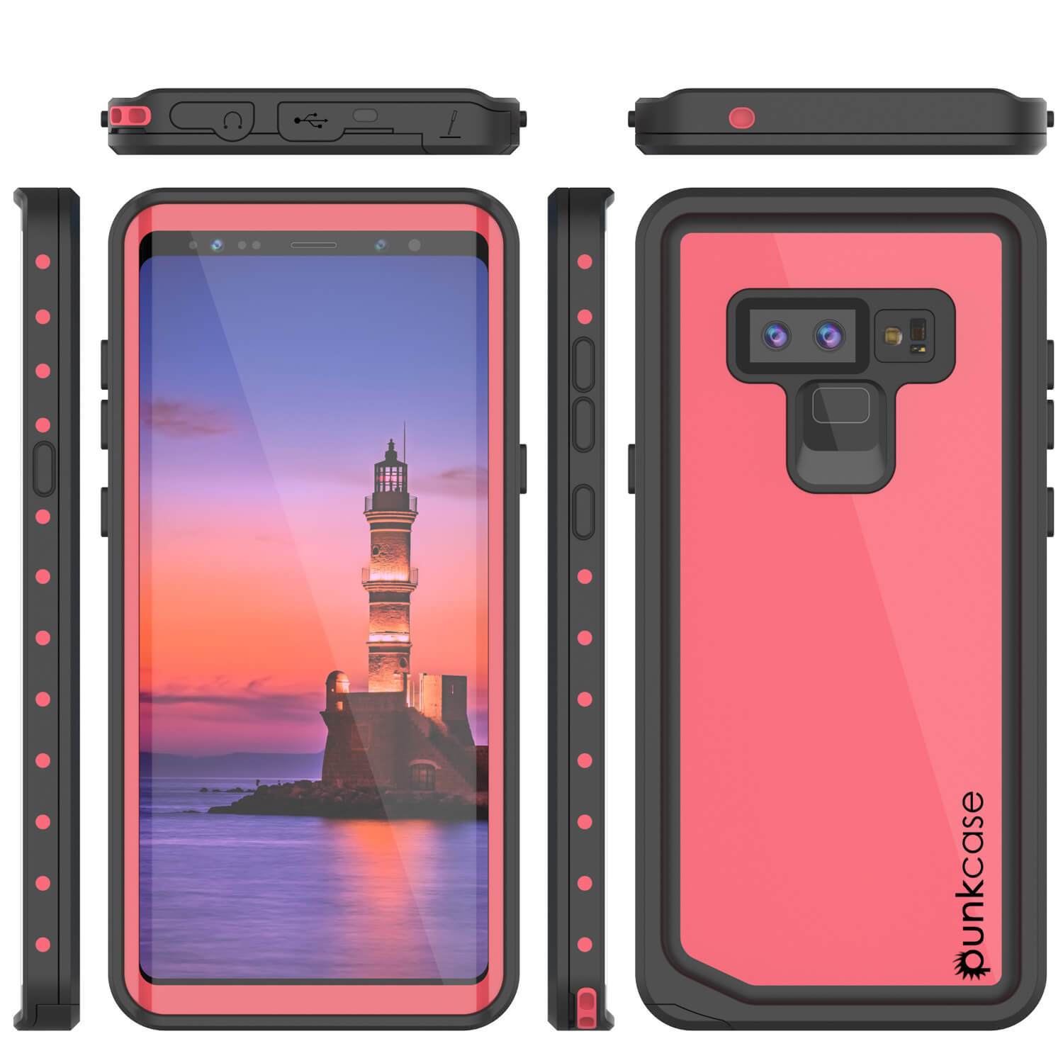 Galaxy Note 9 Waterproof Case PunkCase StudStar [Pink] Thin 6.6ft