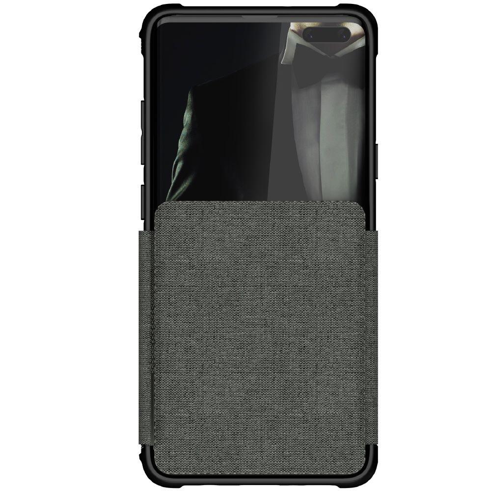 EXEC 3 for Galaxy S10 5G Leather Flip Wallet Case [Grey]
