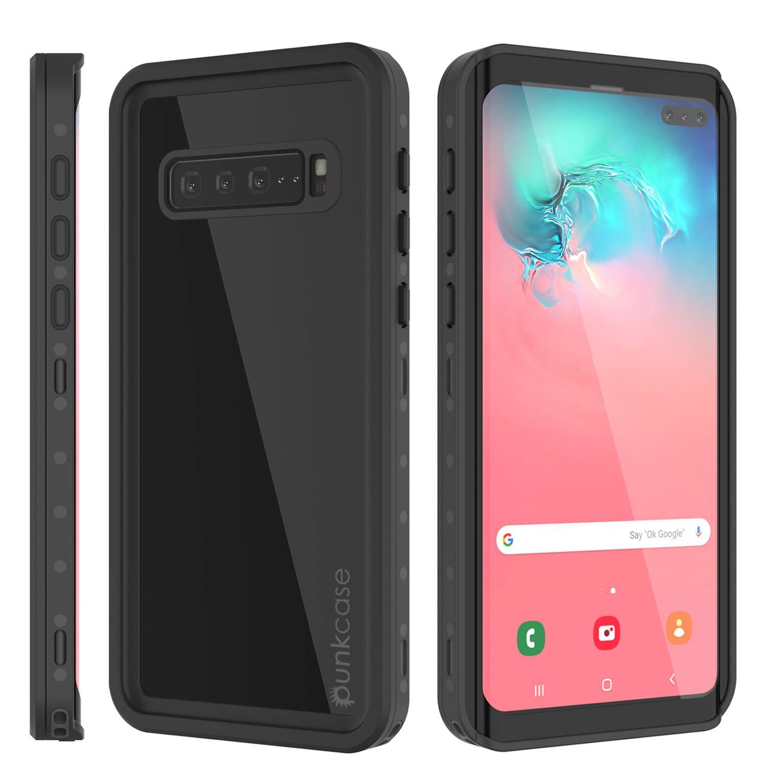 Galaxy S10 5G Waterproof Case PunkCase StudStar Black Thin 6.6ft Underwater IP68 Shock/Snow Proof